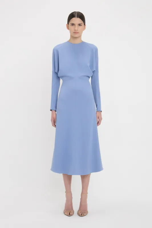 Dolman Midi Dress In Bluebell sold by Victoria Beckham
