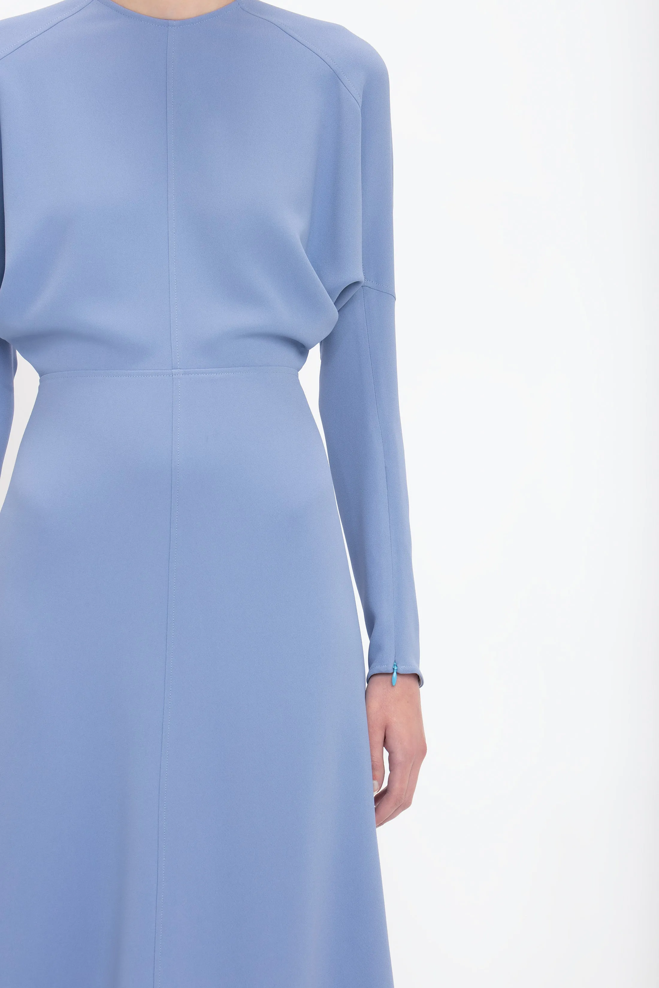 Dolman Midi Dress In Bluebell sold by Victoria Beckham product image thumbnail 4