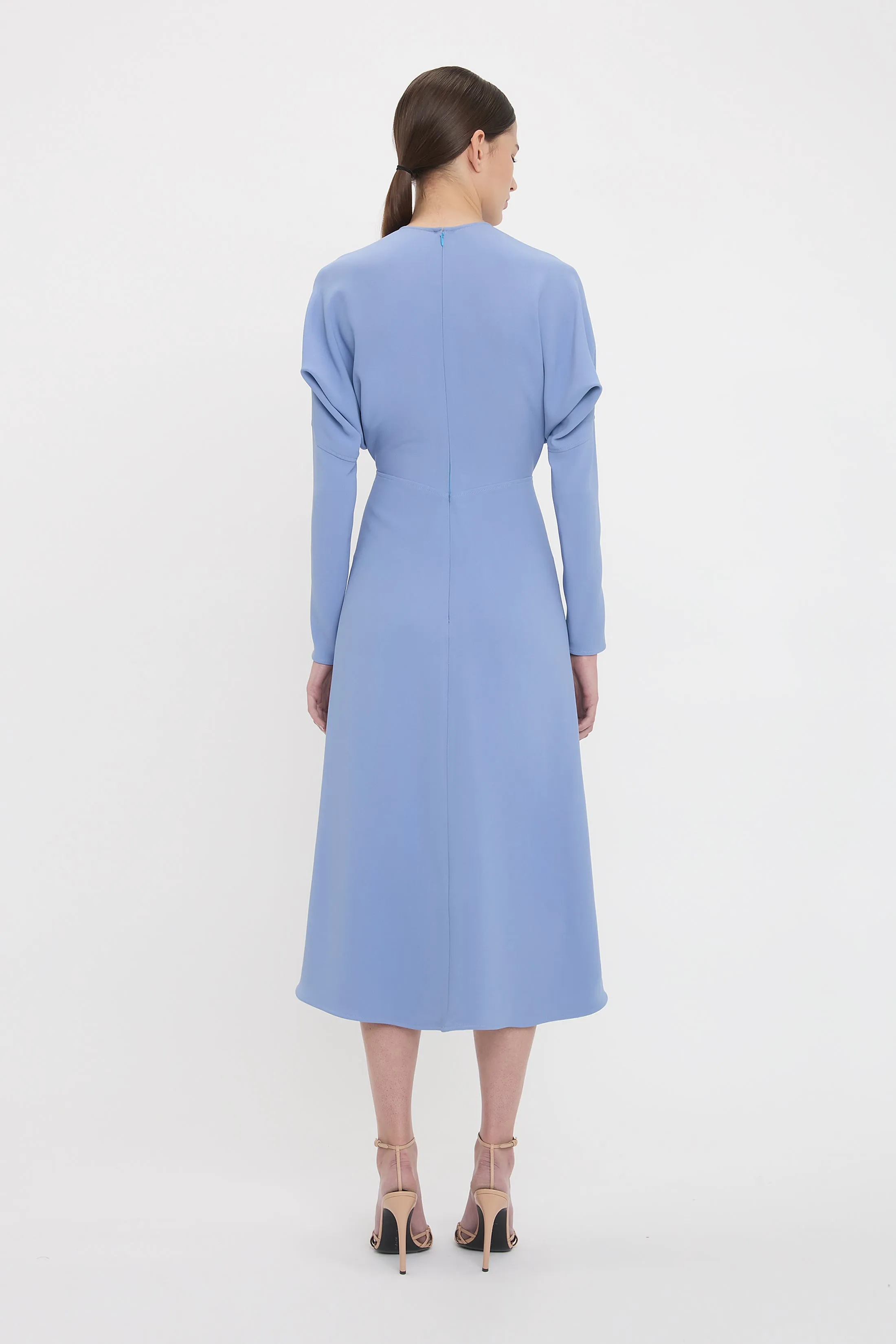 Dolman Midi Dress In Bluebell sold by Victoria Beckham product image thumbnail 3