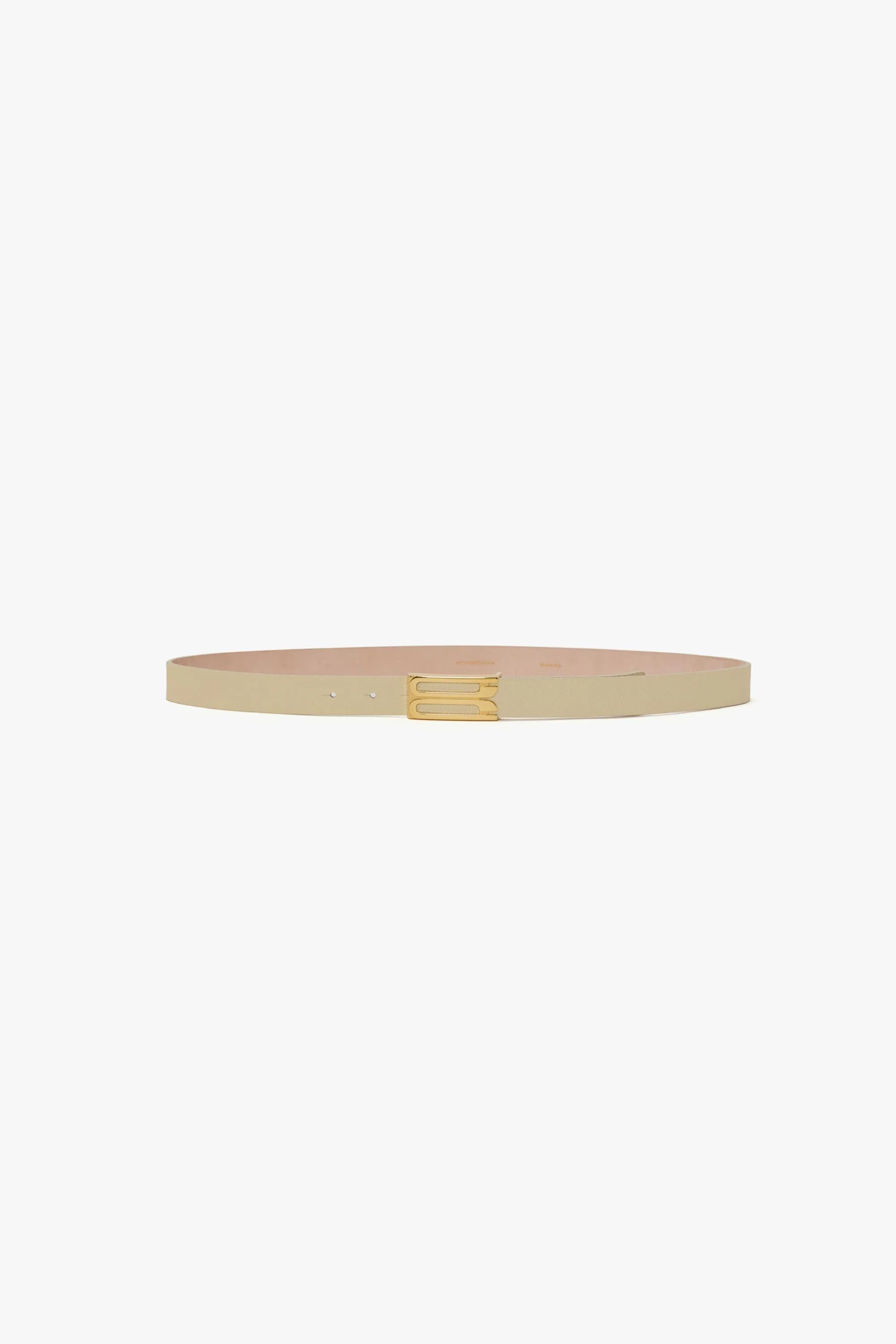 Dorian Belt In Ivory Grained Leather sold by Victoria Beckham