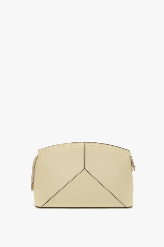 Victoria Clutch Bag In Ivory Grained Leather sold by Victoria Beckham