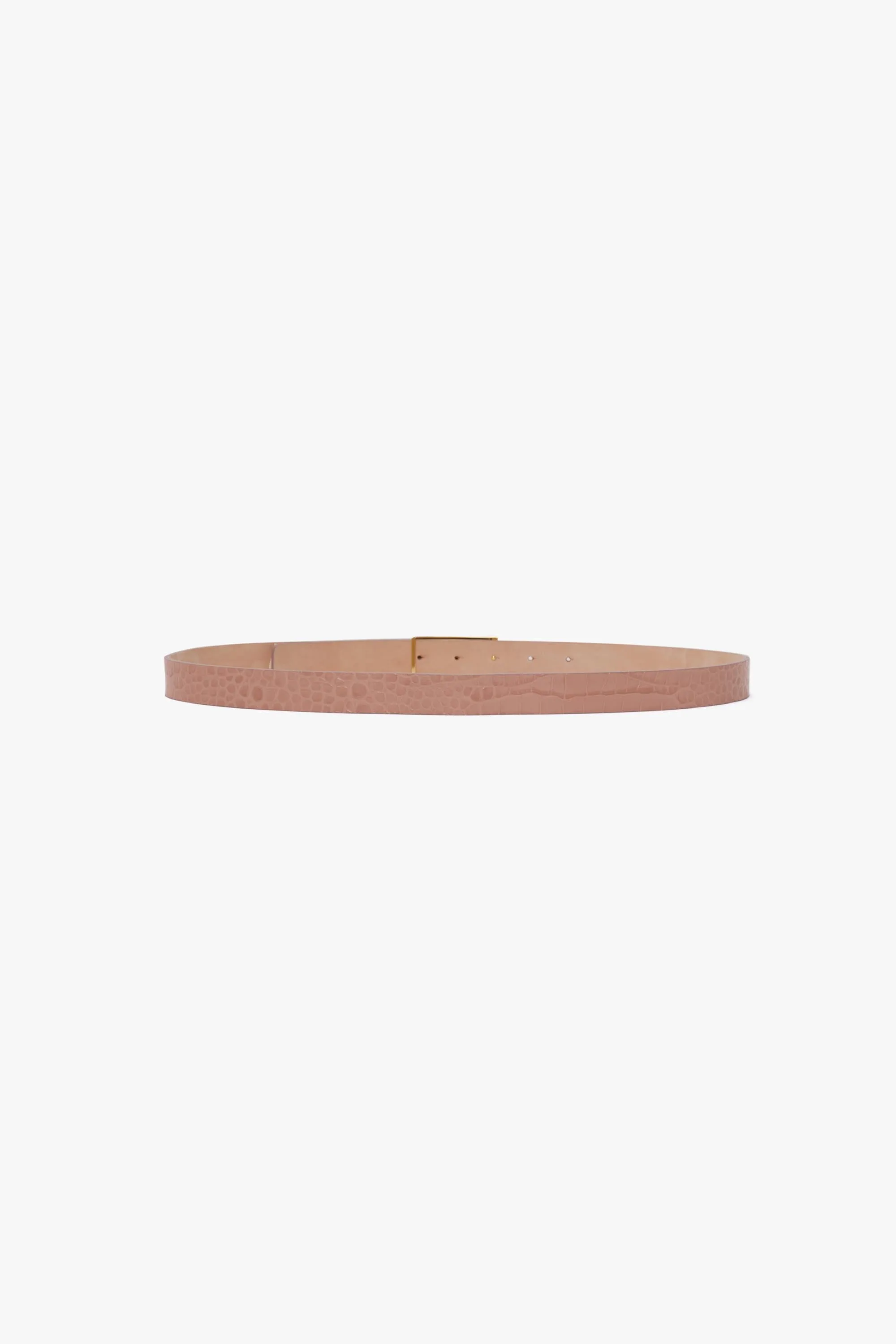 Frame Belt In Blush Pink Croc Embossed Leather sold by Victoria Beckham product image thumbnail 4