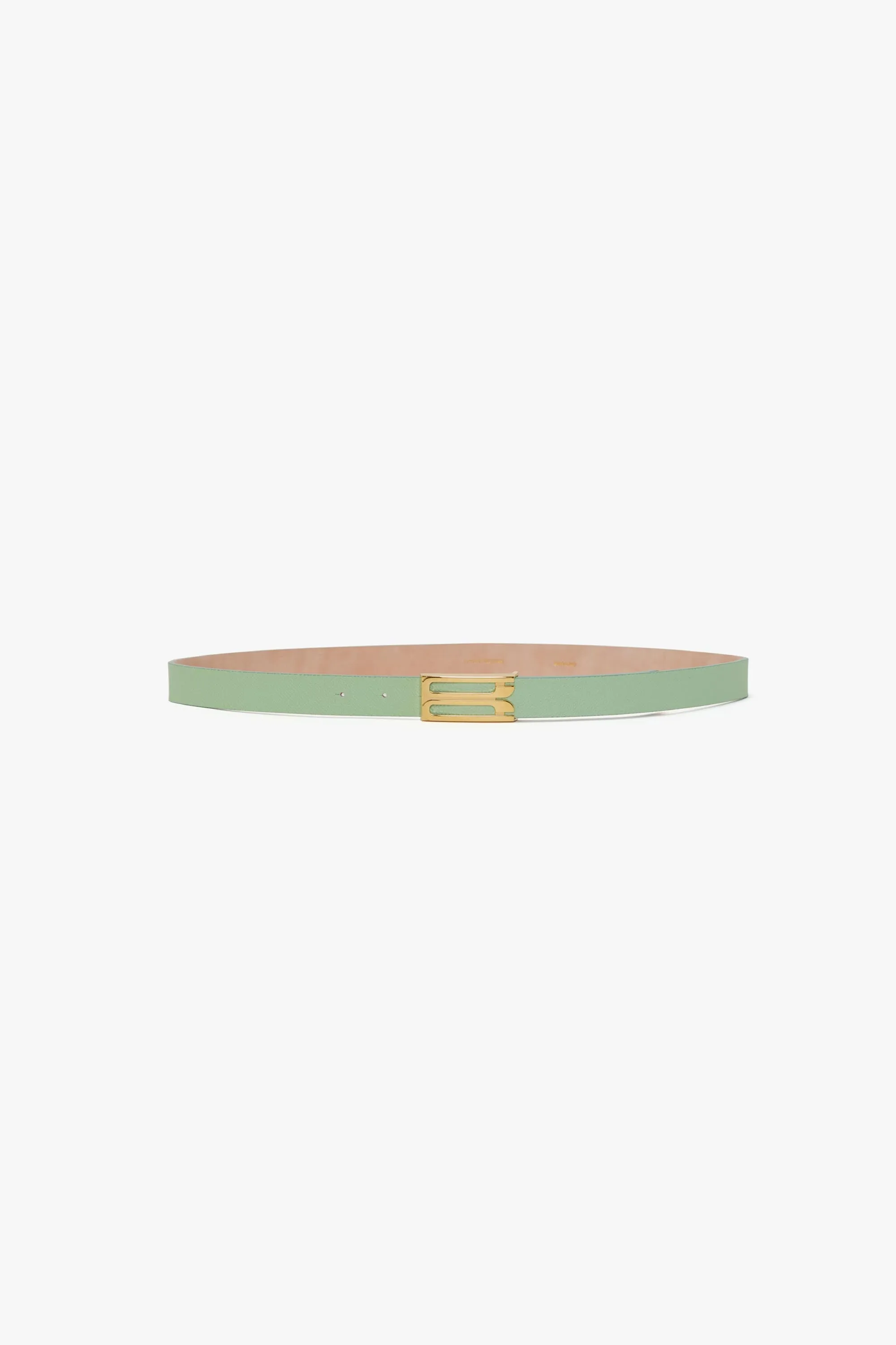 Frame Belt In Jade Grained Leather sold by Victoria Beckham