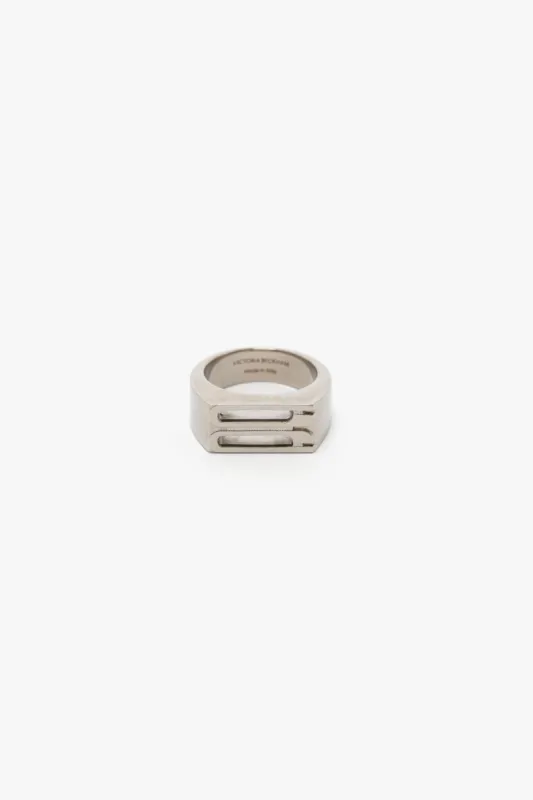 Dorian Signet Ring In Silver sold by Victoria Beckham
