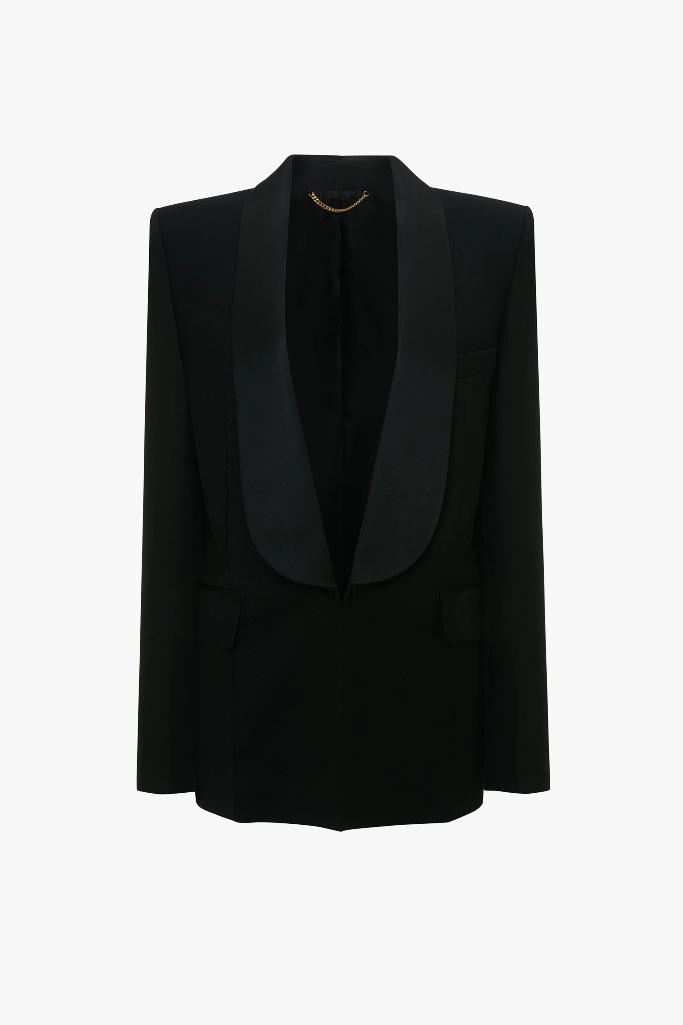 Shawl Collar Tuxedo Jacket In Black sold by Victoria Beckham