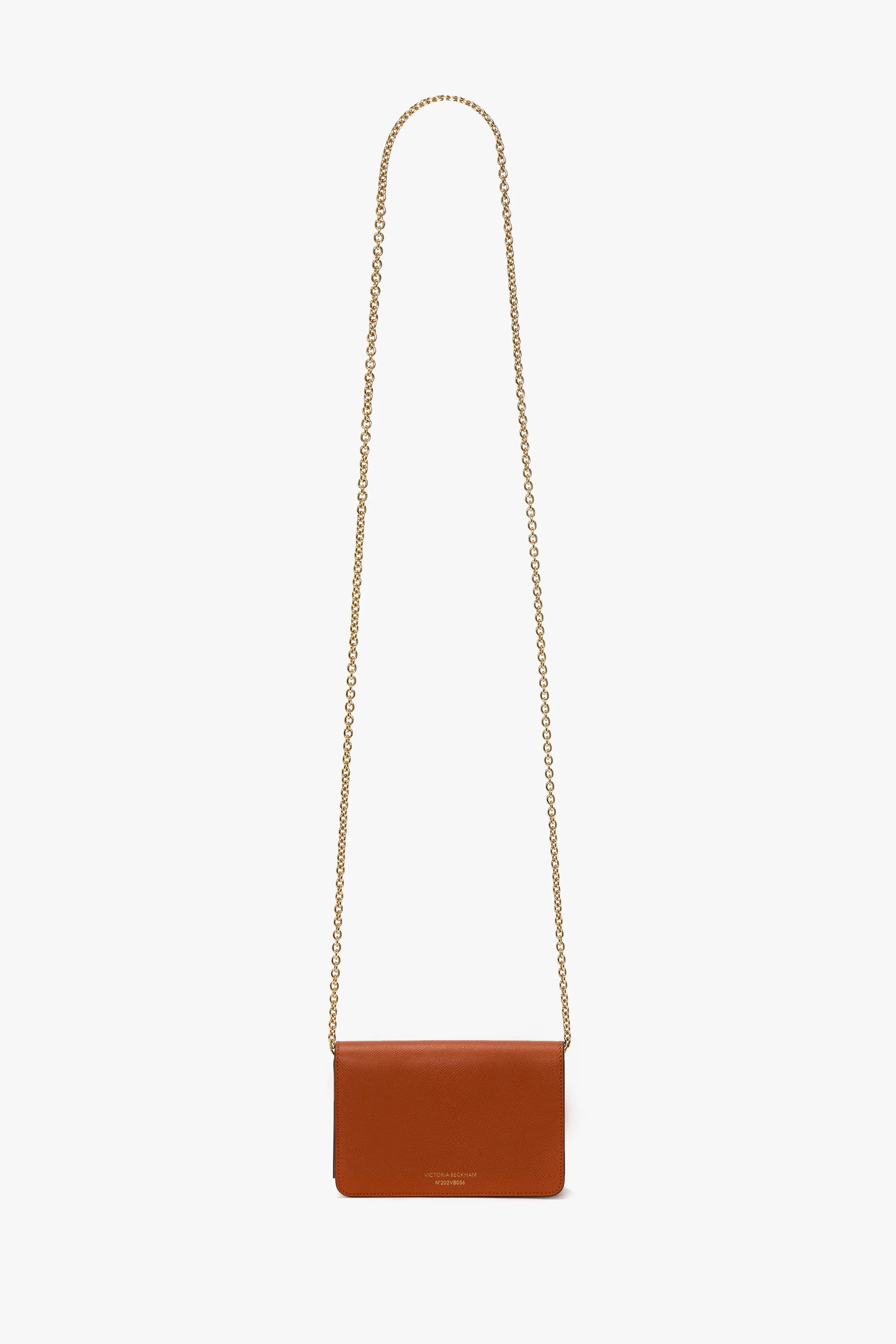 Micro Dorian Bag With Chain Strap In Burnt Orange Grained Leather sold by Victoria Beckham product image thumbnail 4