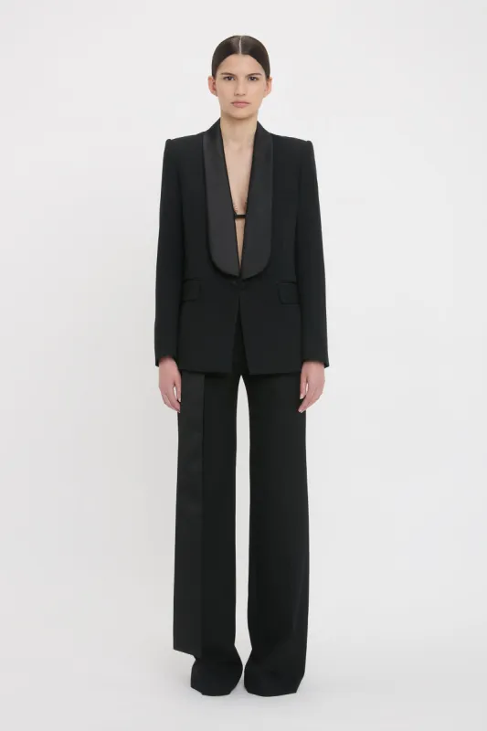 Shawl Collar Tux Jacket In Black sold by Victoria Beckham