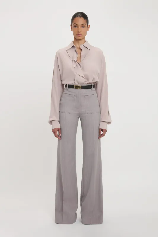 Alina High Waisted Trouser In Quartz sold by Victoria Beckham