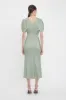 Gathered Waist Midi Dress In Wasabi sold by Victoria Beckham