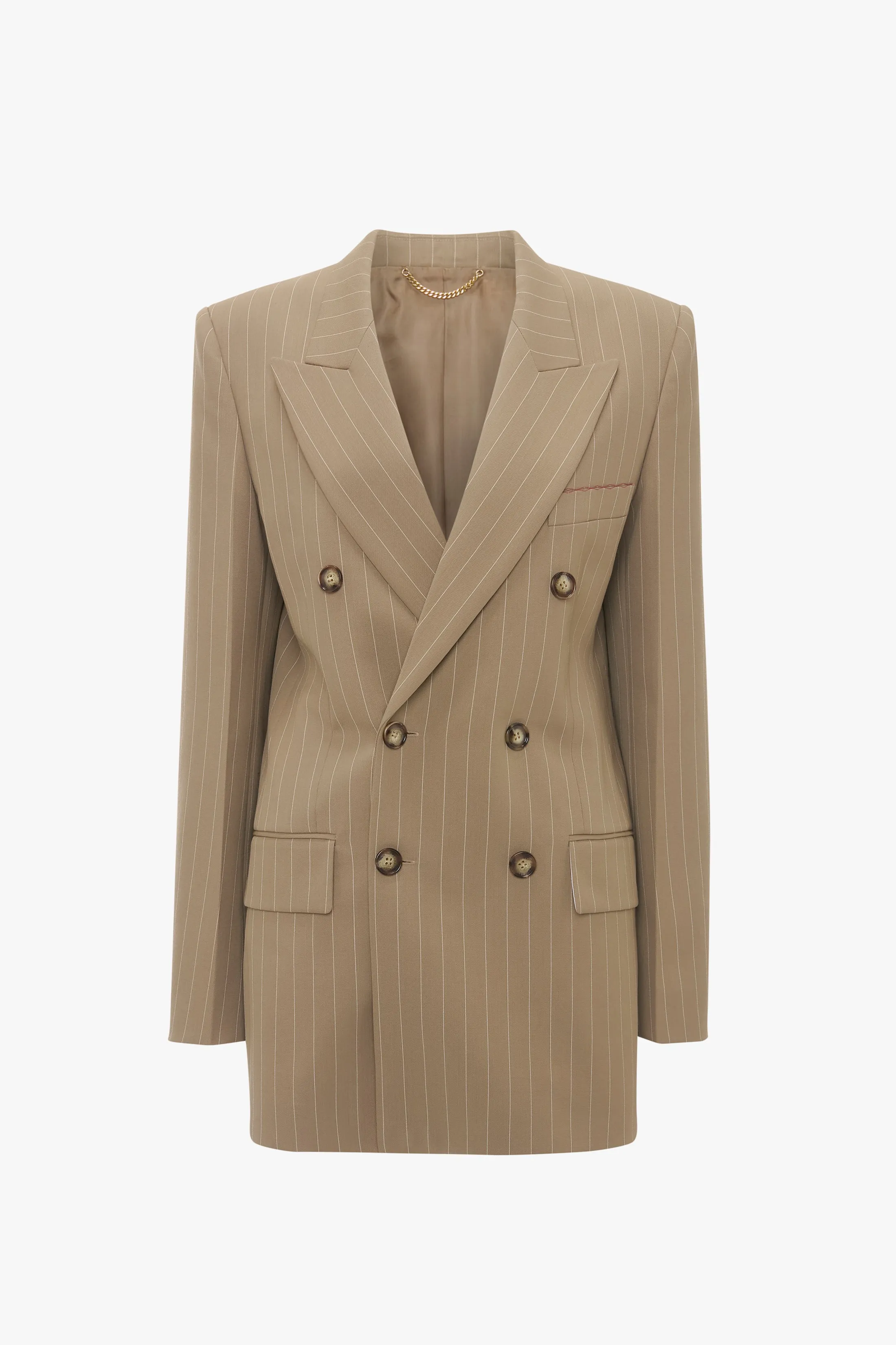 Double Breasted Mens Jacket In Sandstorm sold by Victoria Beckham product image thumbnail 5