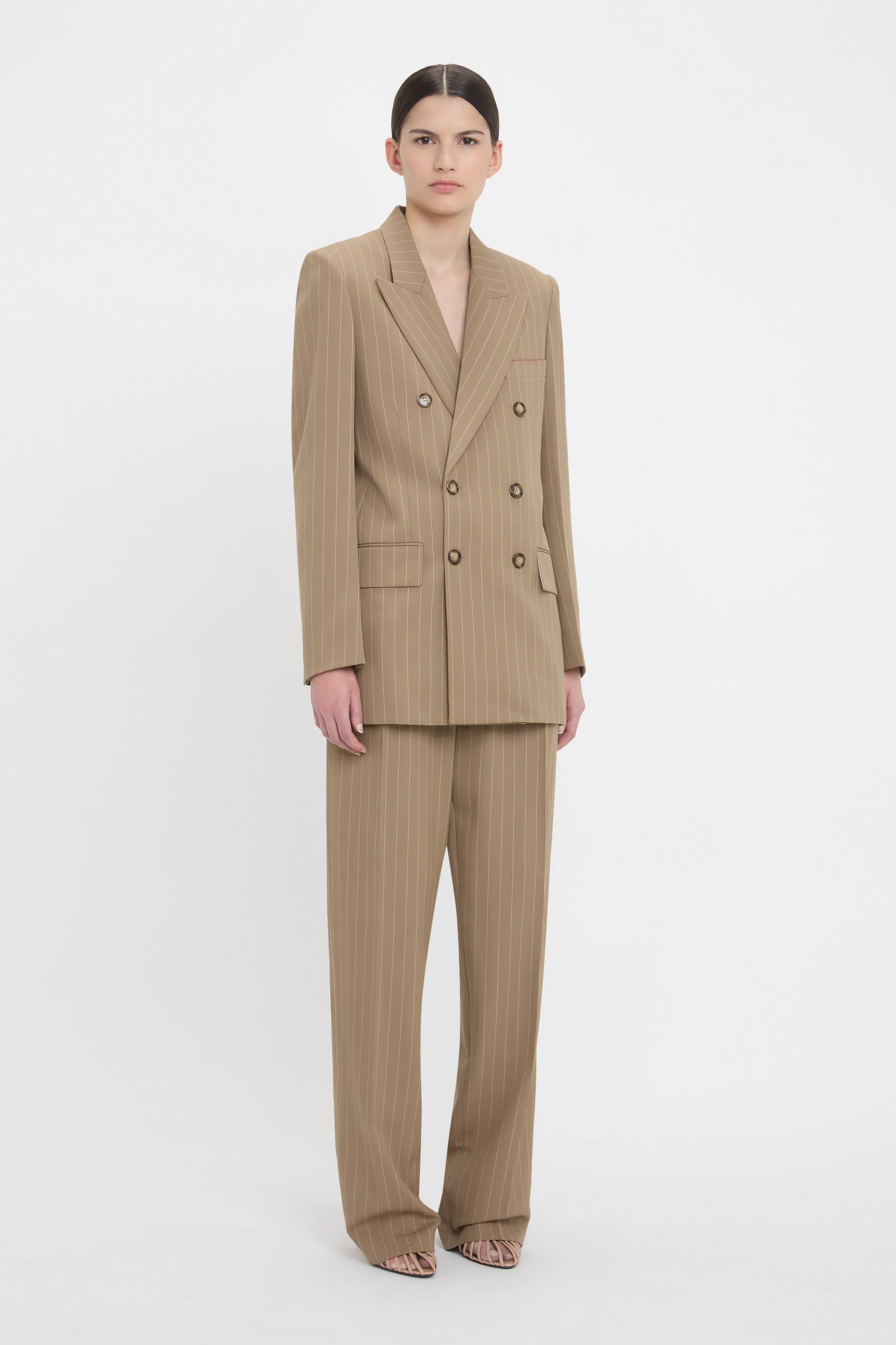 Double Breasted Mens Jacket In Sandstorm sold by Victoria Beckham product image thumbnail 2