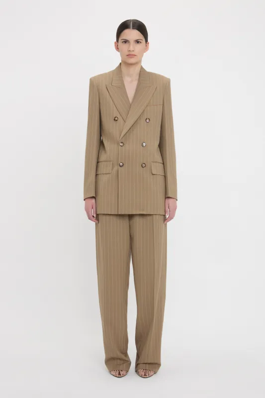 Double Breasted Mens Jacket In Sandstorm sold by Victoria Beckham