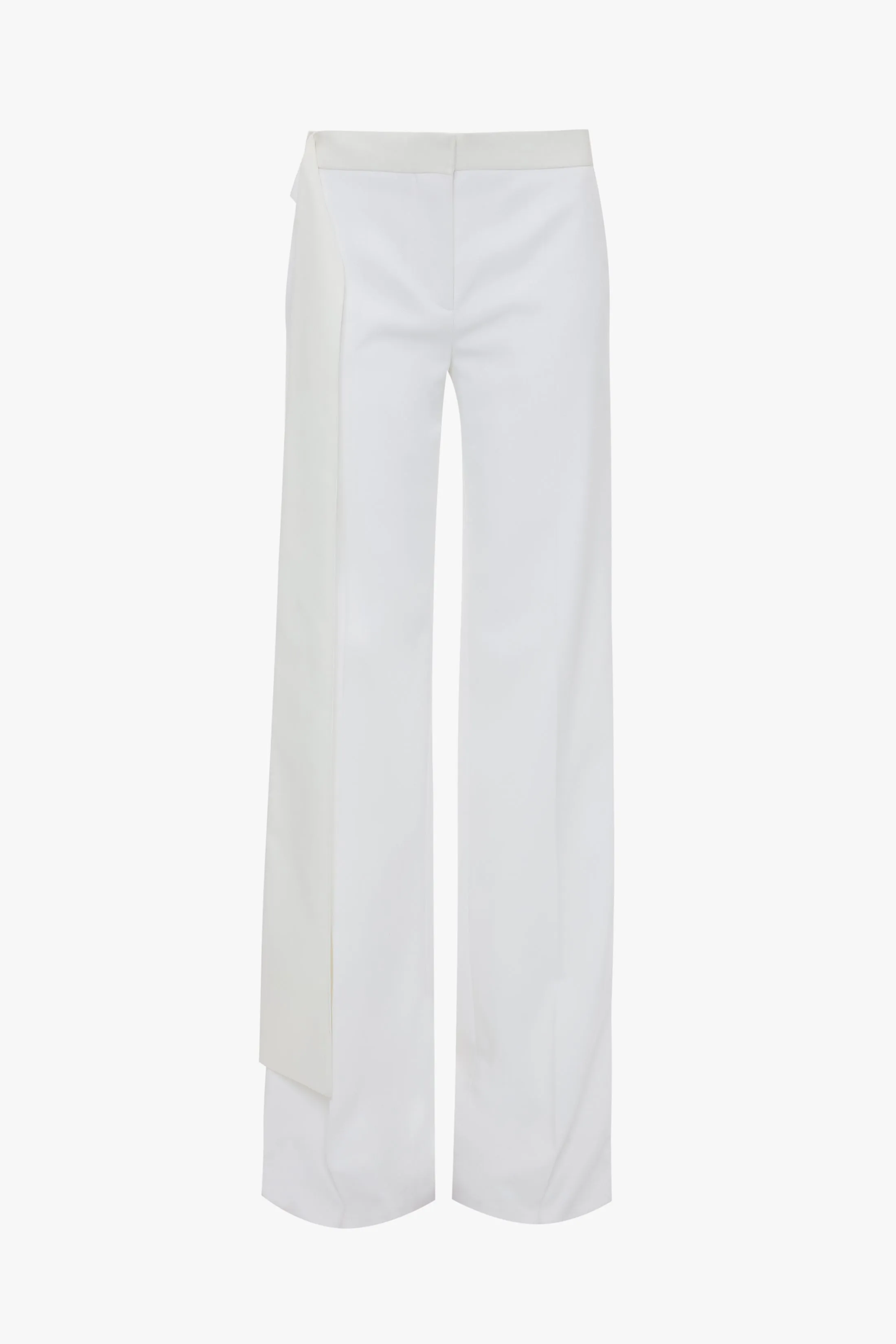 Satin Waistband Trouser In Ivory sold by Victoria Beckham product image thumbnail 5