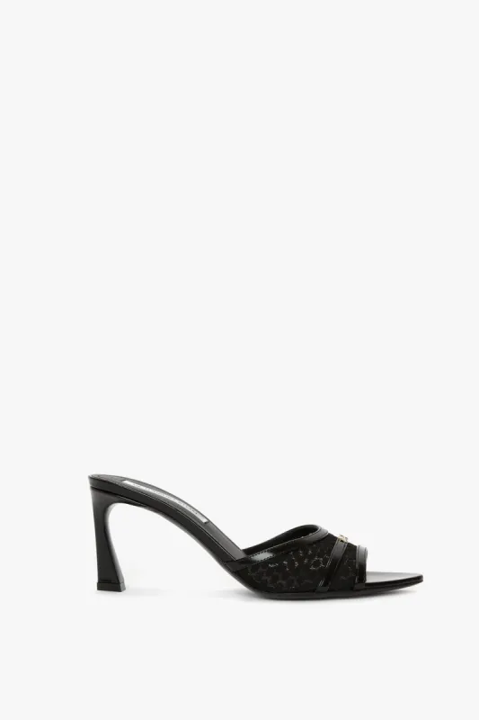 Mesh Open Toe Mule In Black sold by Victoria Beckham