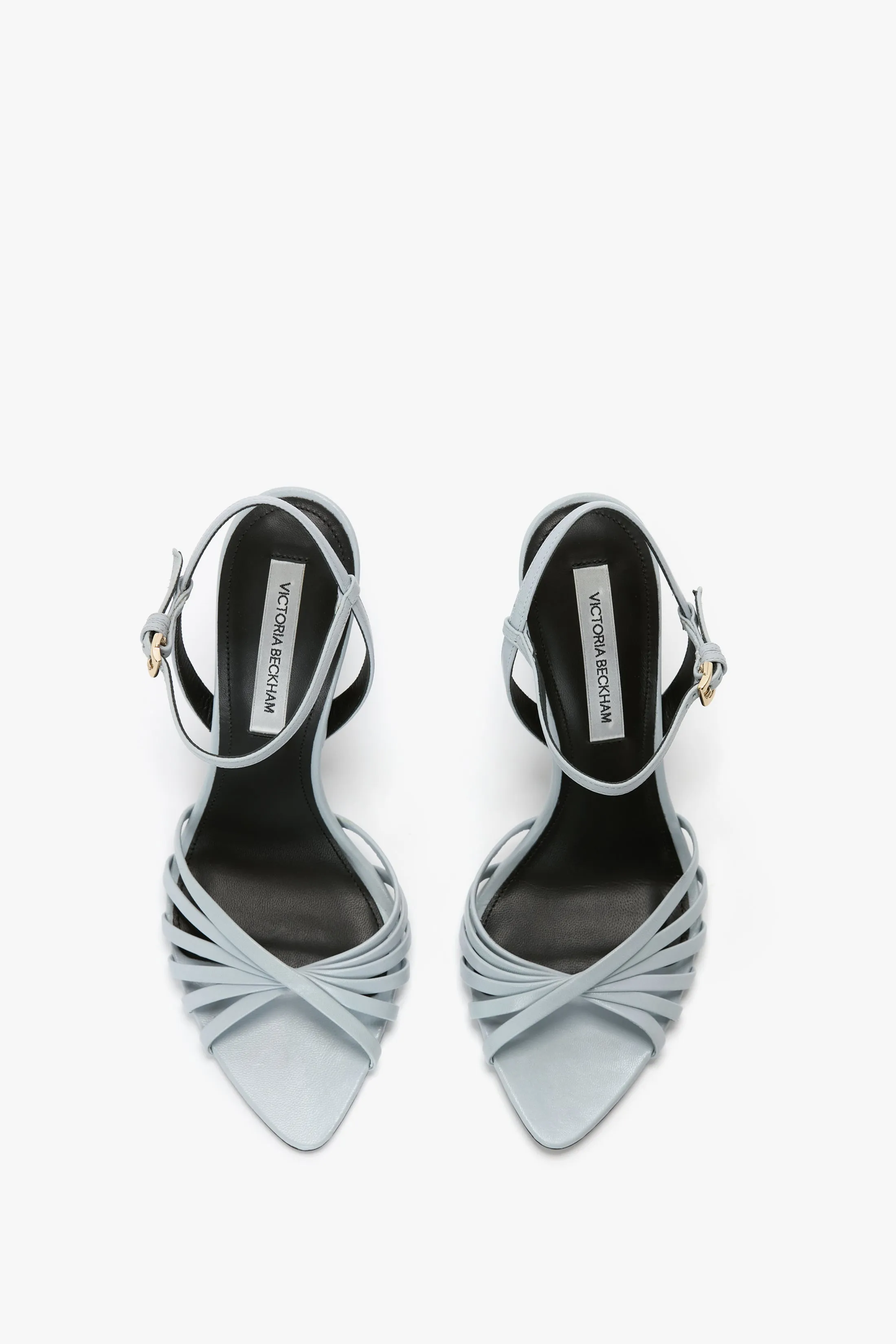 Open Toe Cage Sandal In Grey Leather sold by Victoria Beckham product image thumbnail 4
