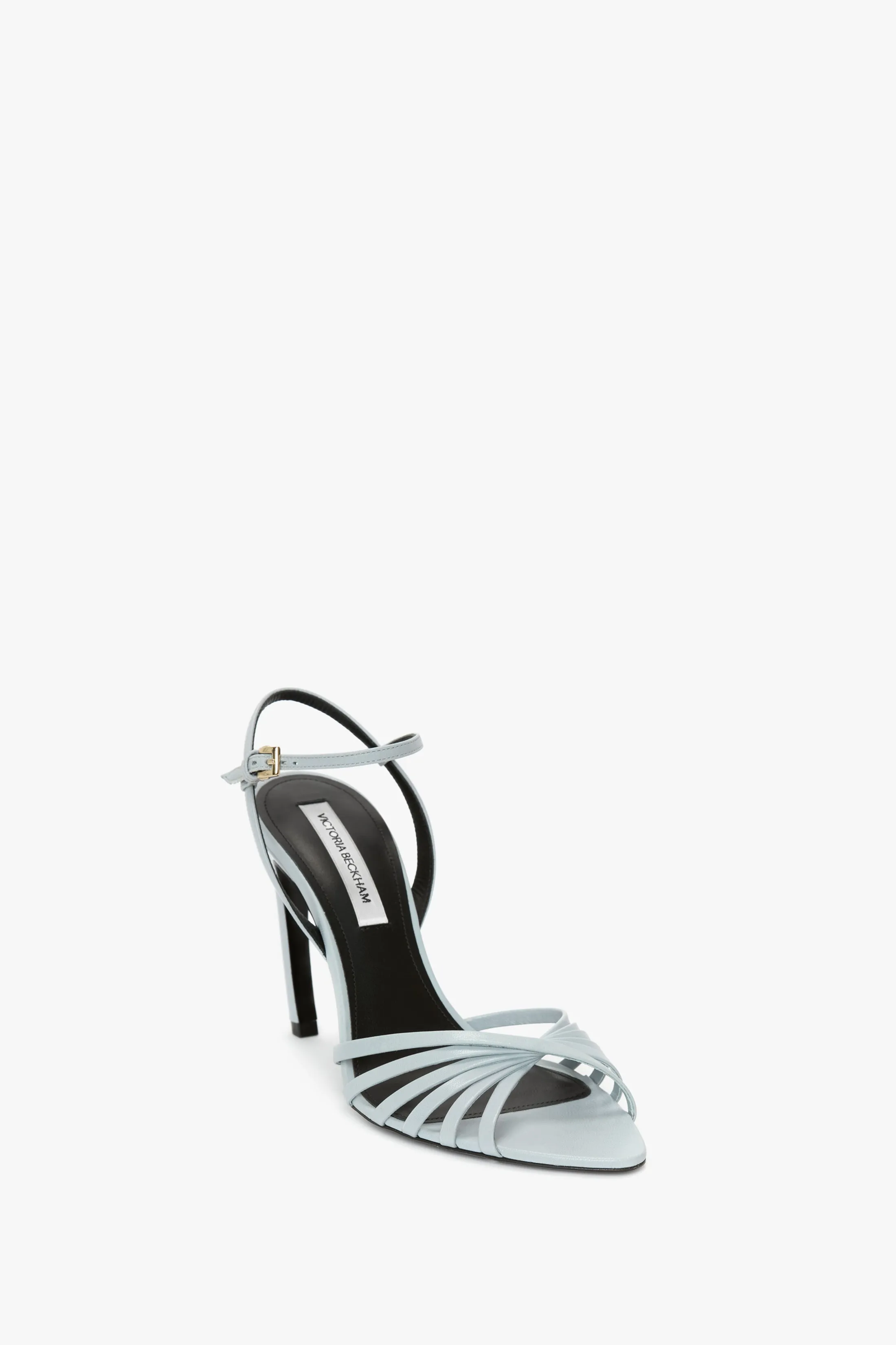 Open Toe Cage Sandal In Grey Leather sold by Victoria Beckham product image thumbnail 2
