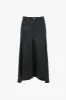 Panelled Flare Skirt In Soft Black Leather sold by Victoria Beckham