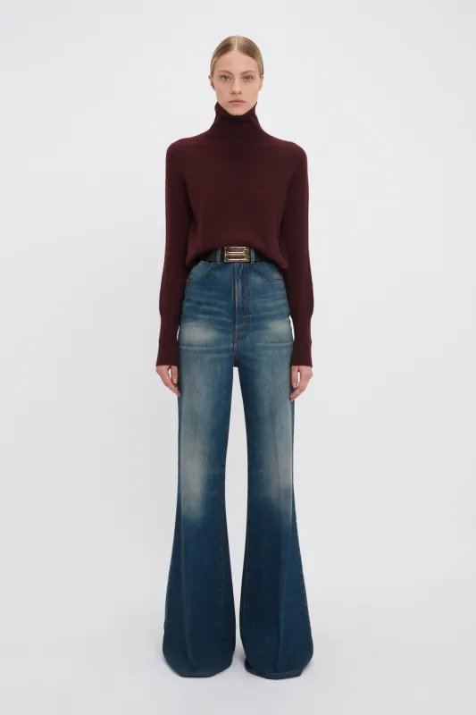 Polo Neck Jumper In Port sold by Victoria Beckham