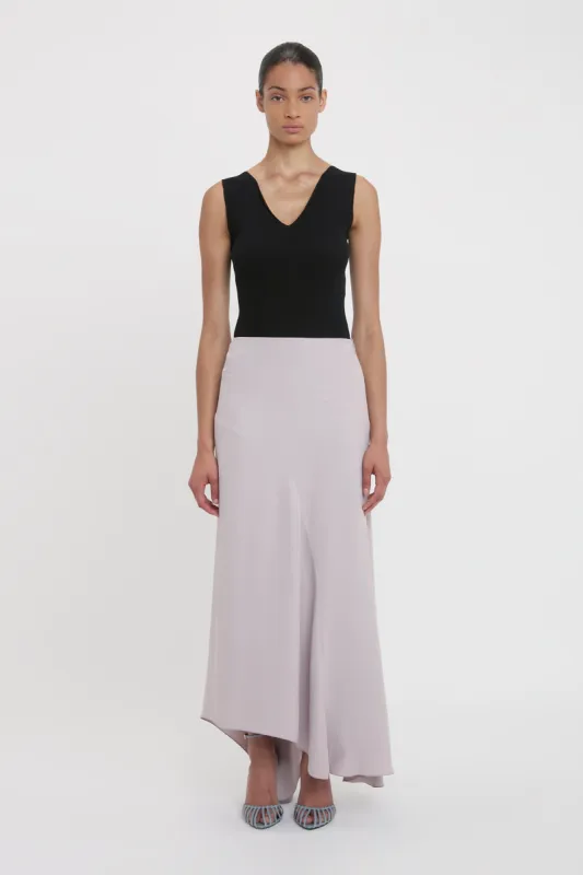 Spiral Seam Skirt In Heather made by Victoria Beckham