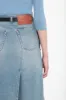 Denim Wrap Detail Skirt In Pale Blue Wash sold by Victoria Beckham