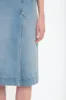 Denim Wrap Detail Skirt In Pale Blue Wash sold by Victoria Beckham