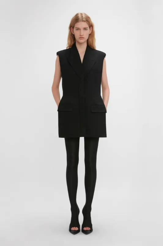 Sleeveless Tailored Dress In Black sold by Victoria Beckham