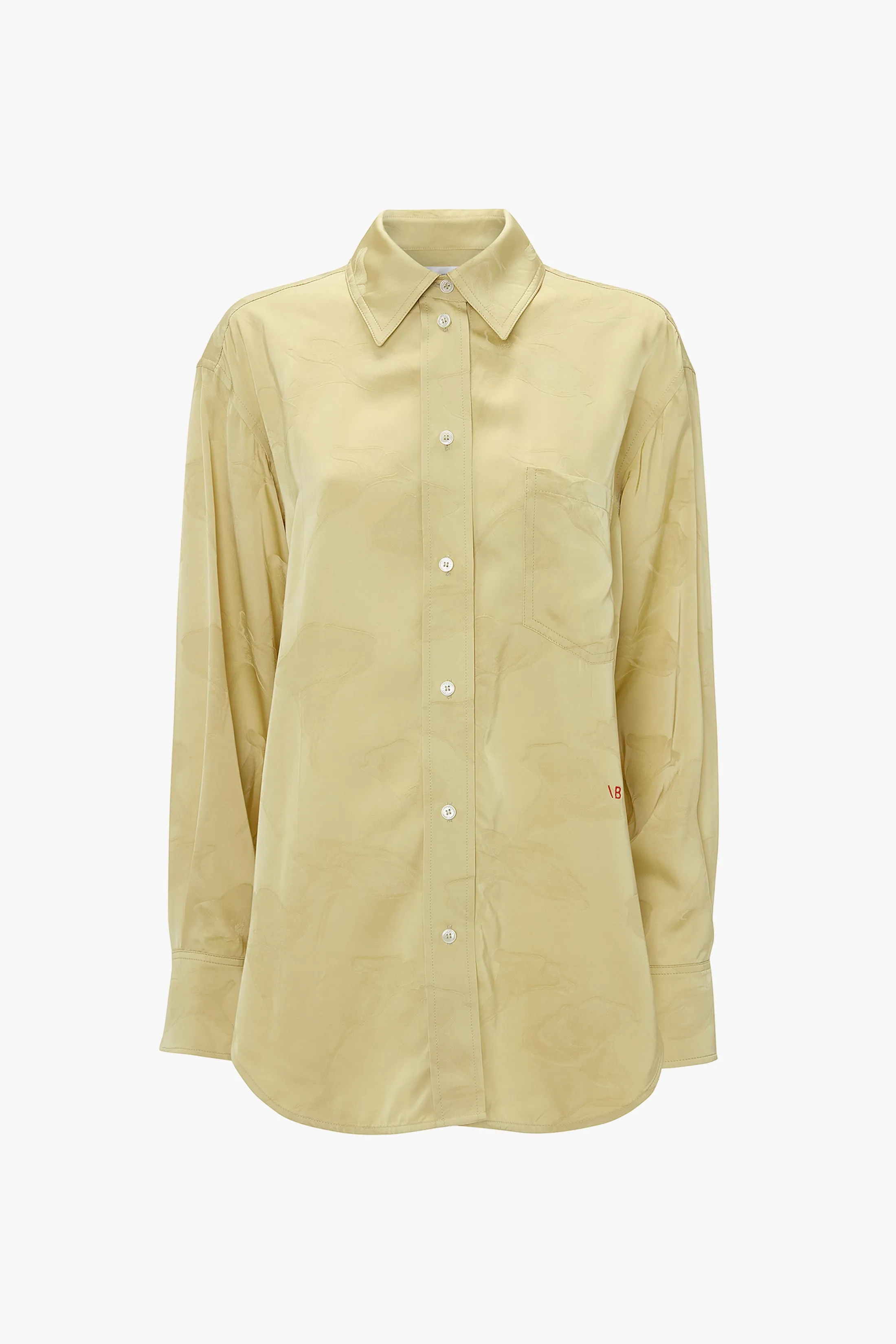 Pyjama Shirt In Gold sold by Victoria Beckham product image thumbnail 4