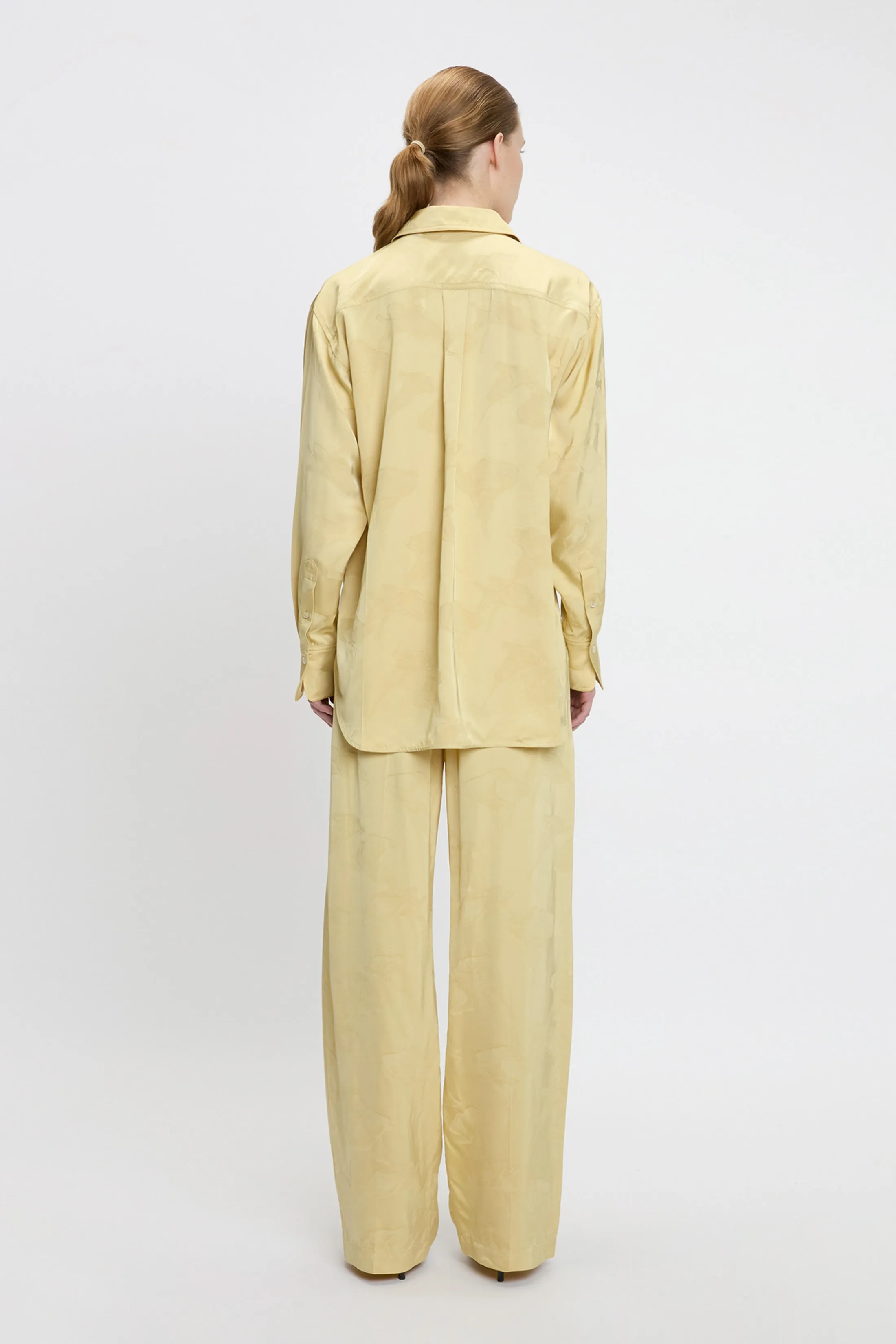 Pyjama Shirt In Gold sold by Victoria Beckham product image thumbnail 3