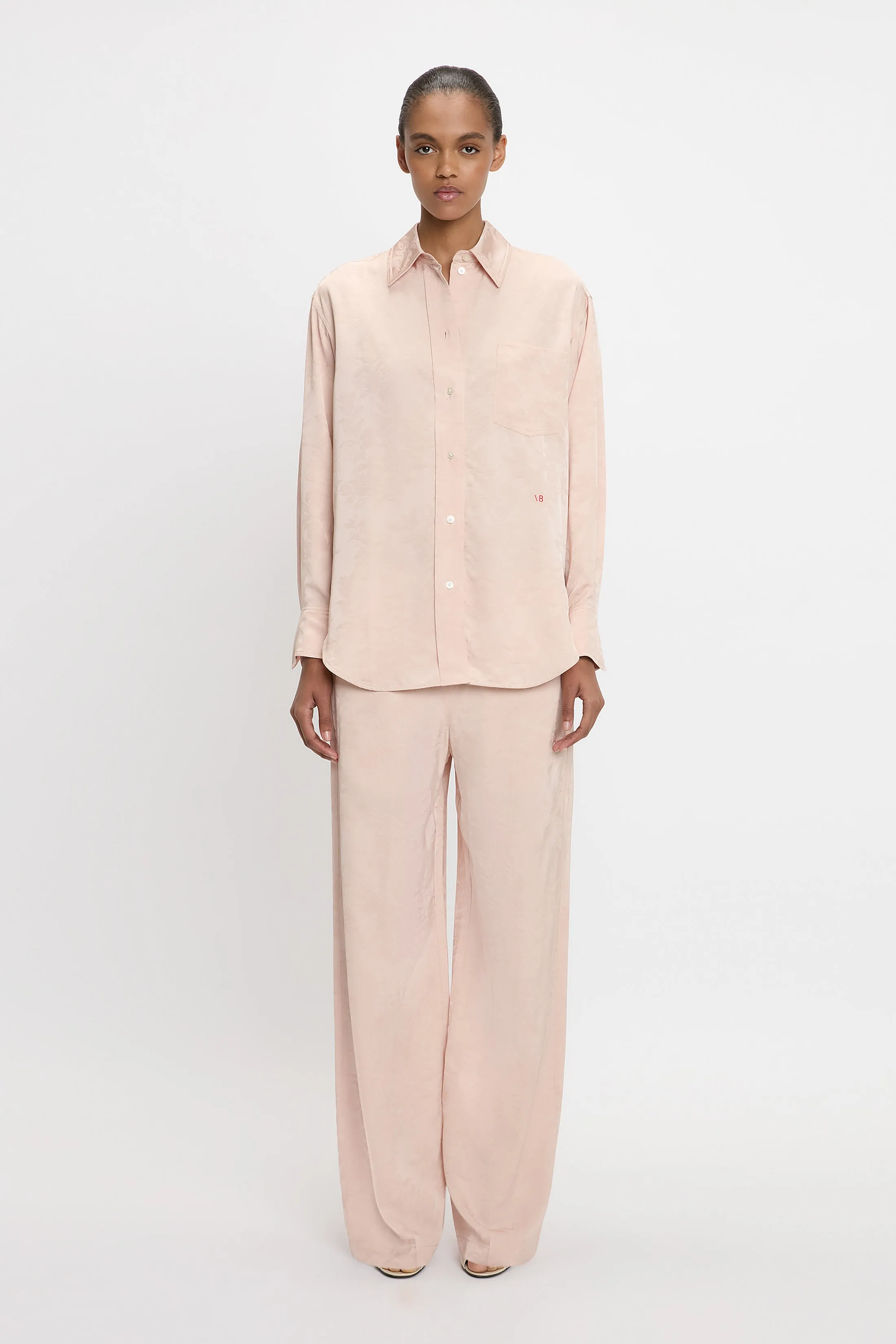 Pyjama Shirt In Ballet Pink sold by Victoria Beckham