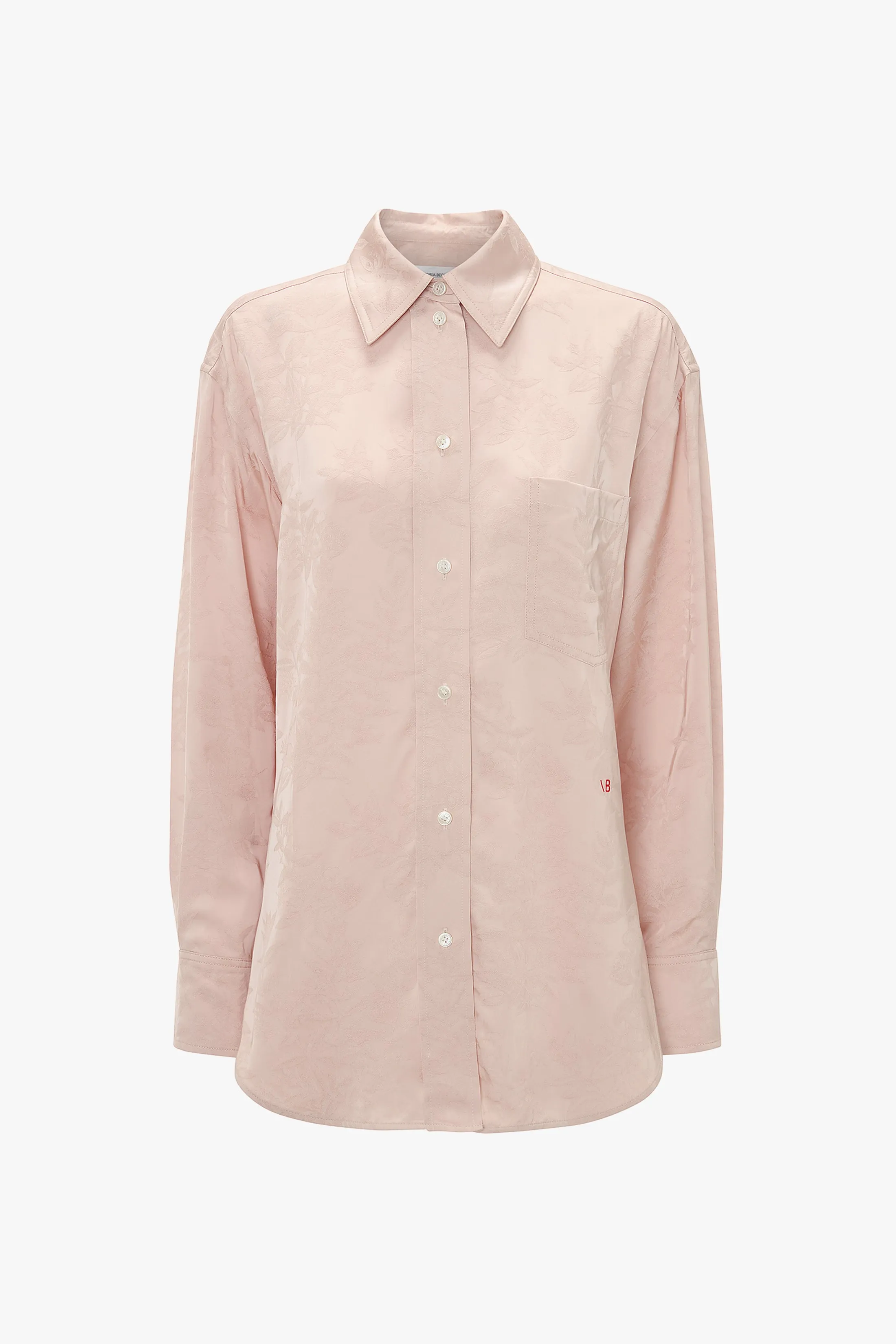 Pyjama Shirt In Ballet Pink sold by Victoria Beckham product image thumbnail 4