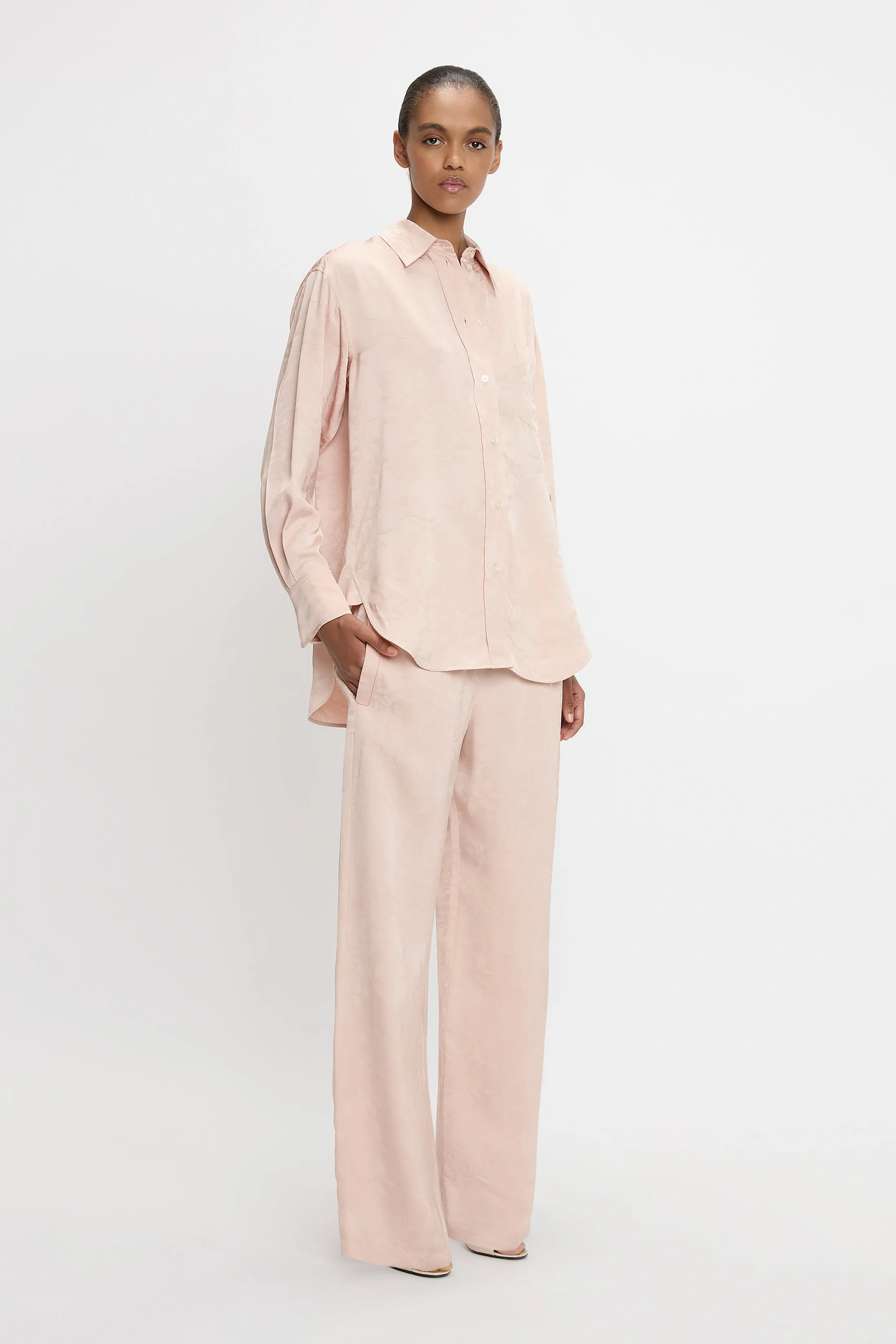 Pyjama Shirt In Ballet Pink sold by Victoria Beckham product image thumbnail 2