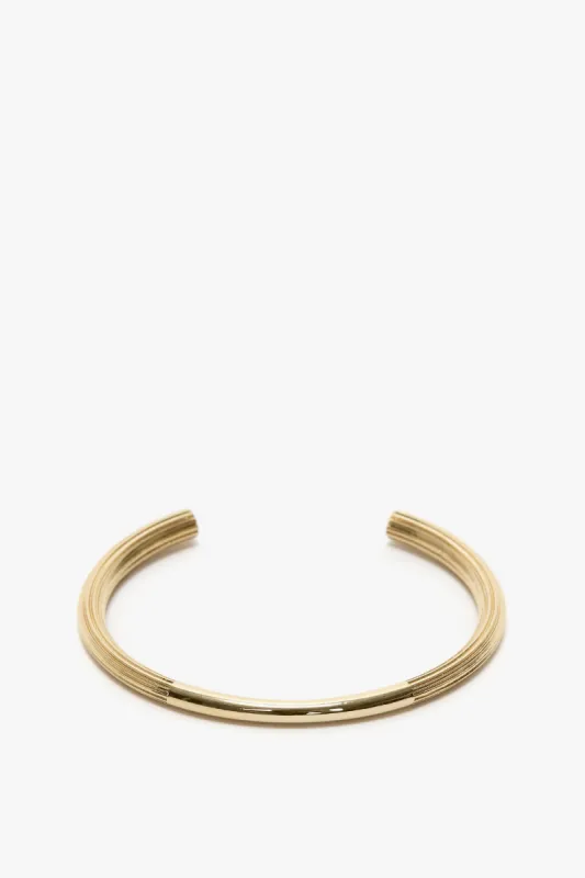 Cufflink Bracelet In Light Gold sold by Victoria Beckham