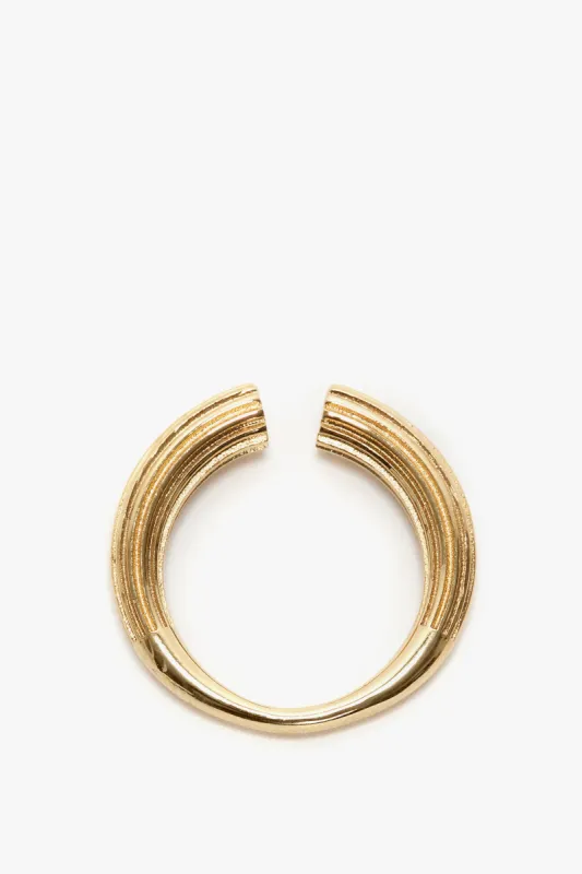 Cufflink Ring In Light Gold sold by Victoria Beckham