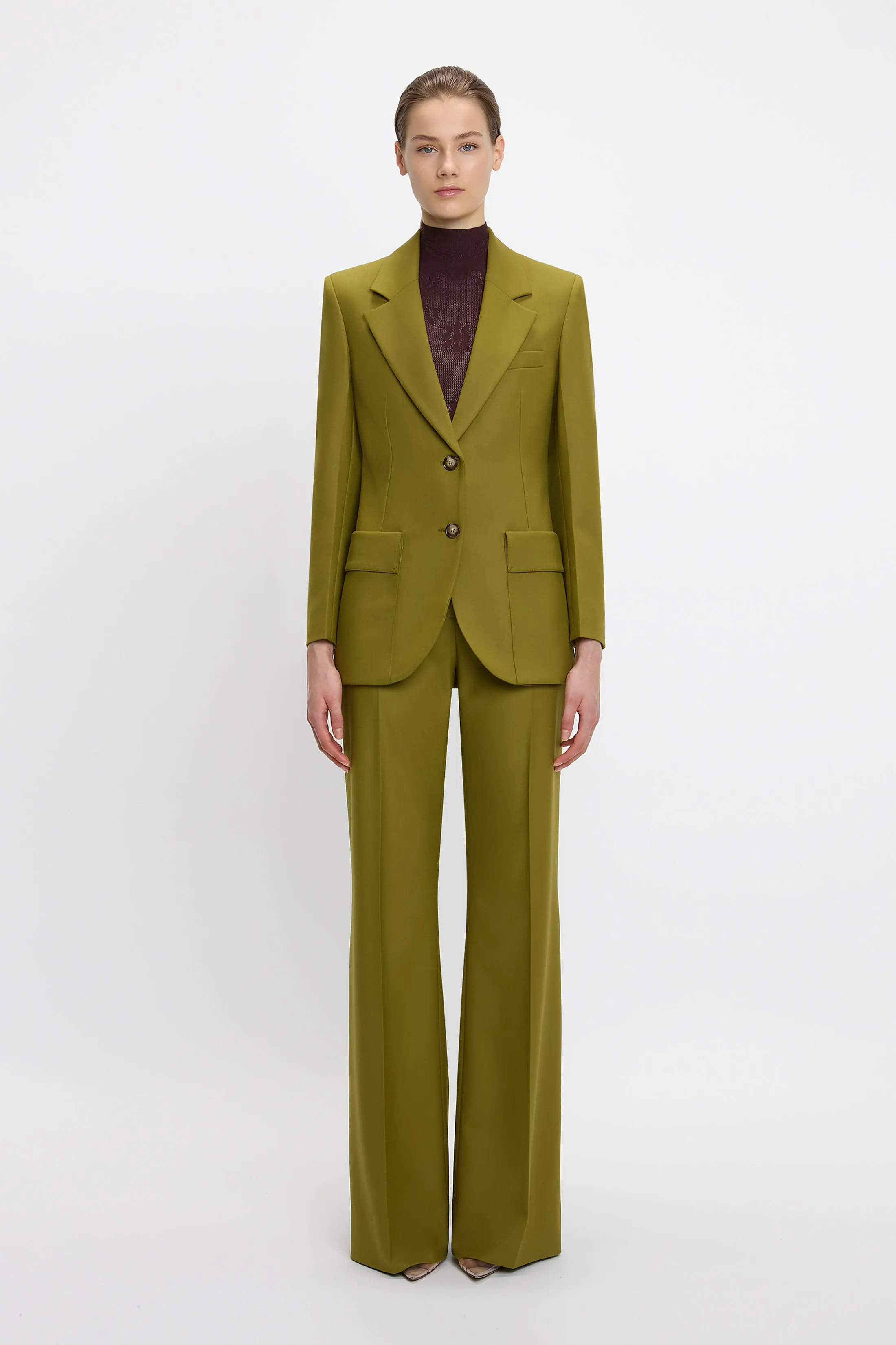 Patch Pocket Jacket In Willow sold by Victoria Beckham