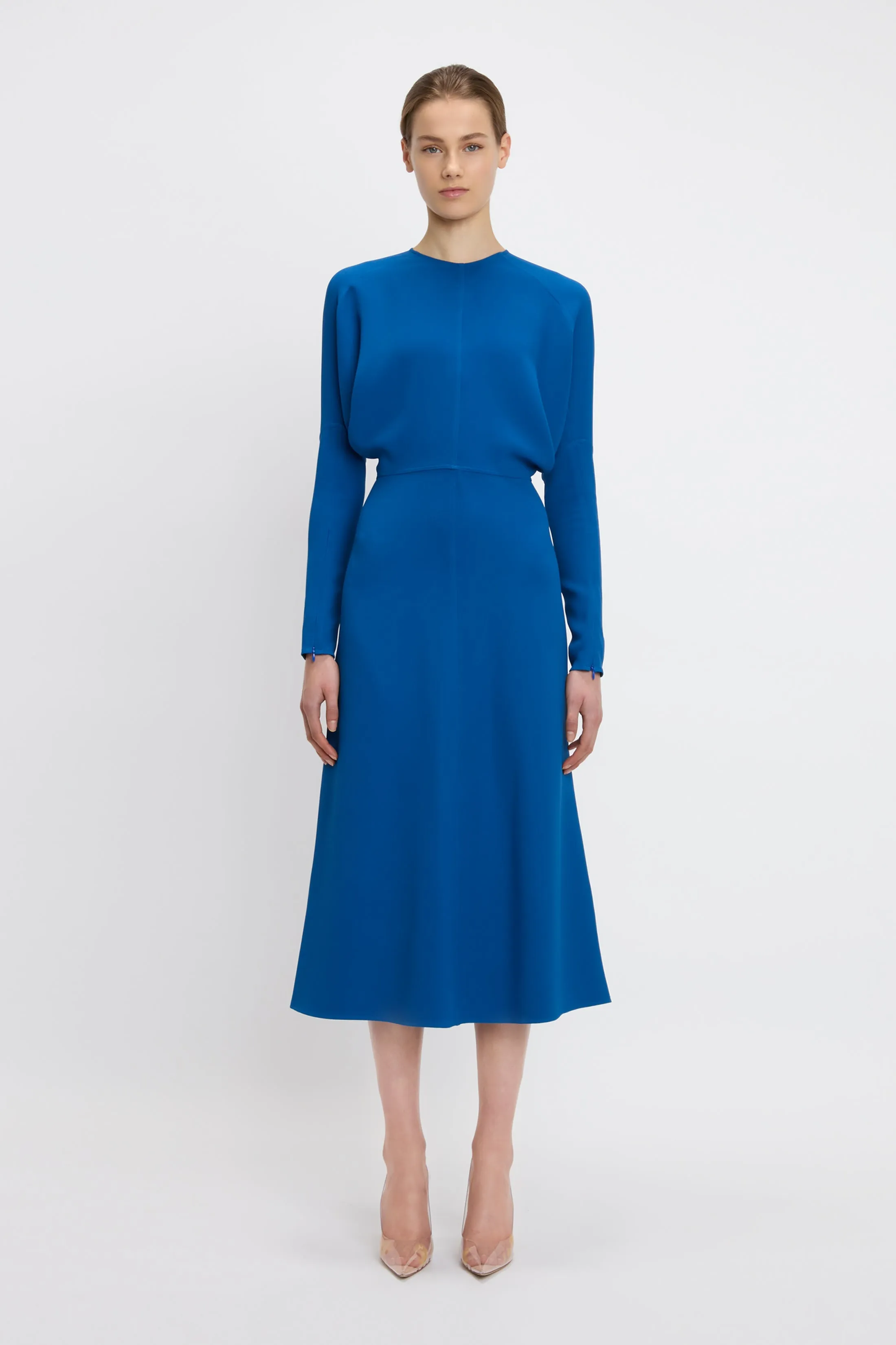 Dolman Midi Dress In Sapphire Blue sold by Victoria Beckham