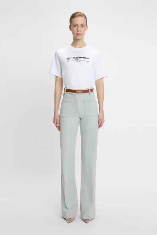 Aggrandizing Slogan T-Shirt In White sold by Victoria Beckham