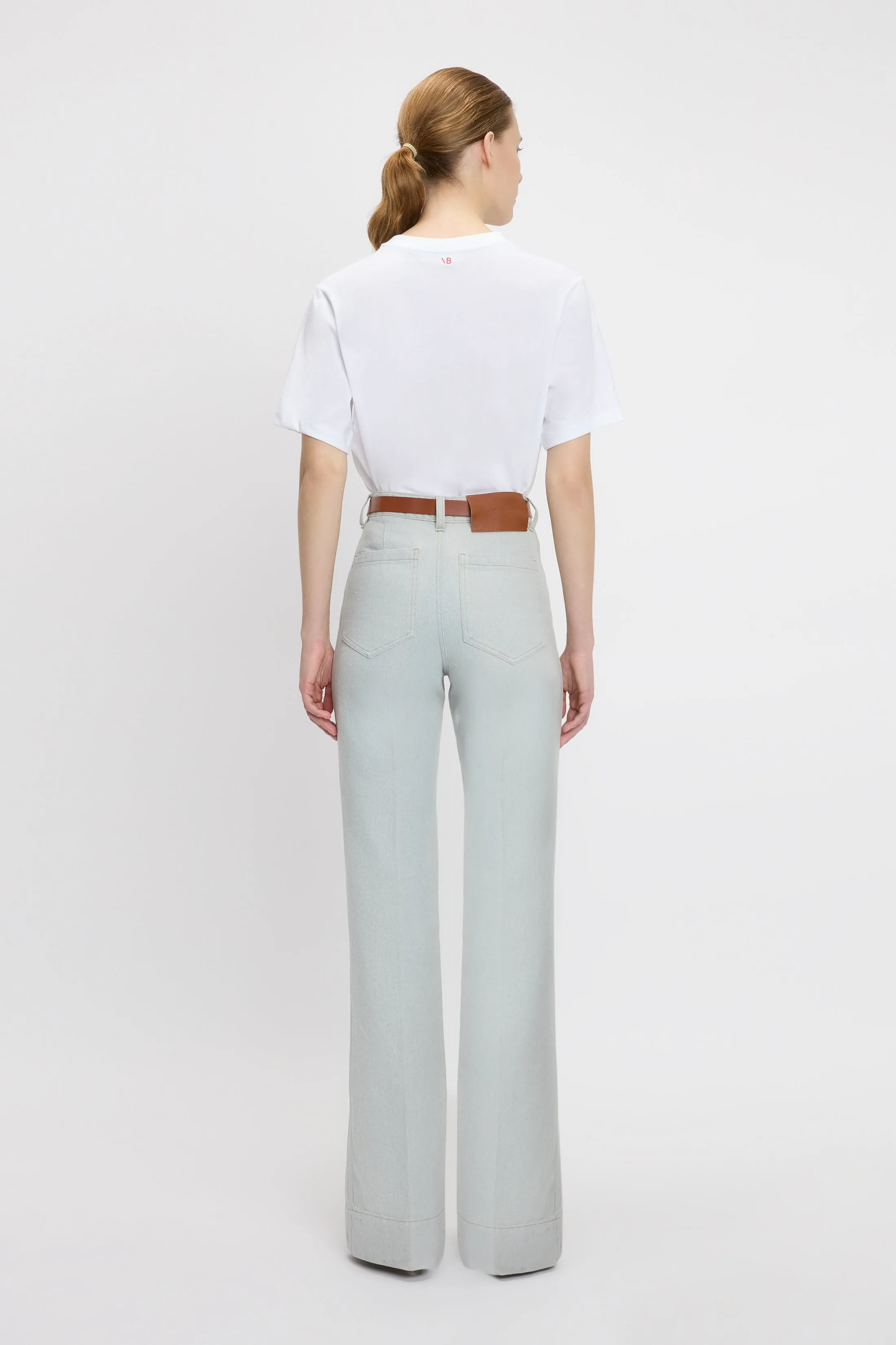 Aggrandizing Slogan T-Shirt In White sold by Victoria Beckham product image thumbnail 3