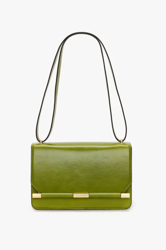 202 Crossbody Bag In Green Distressed Leather sold by Victoria Beckham