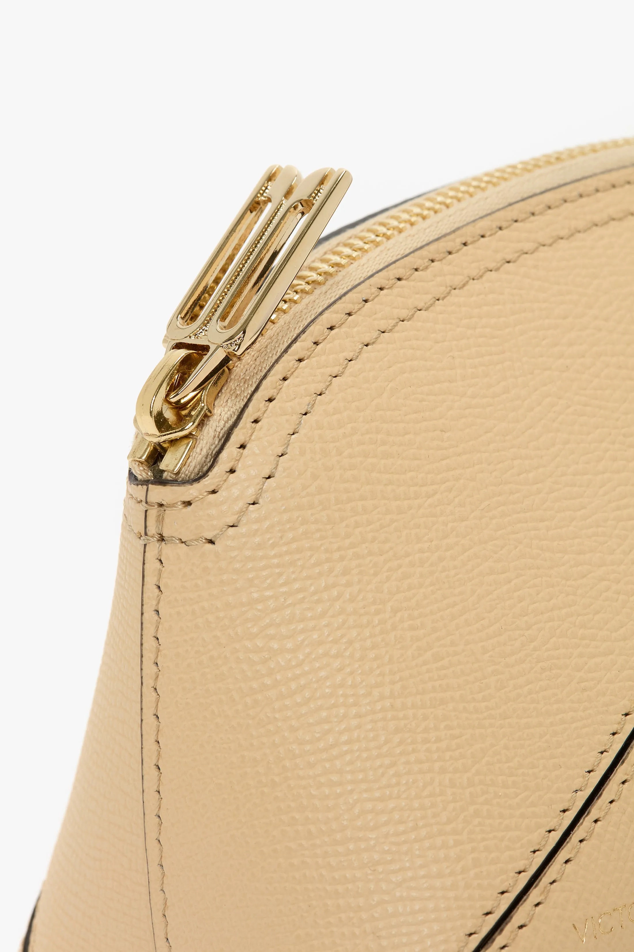 Victoria Mini Travel Pouch In Peach Grained Leather sold by Victoria Beckham product image thumbnail 5