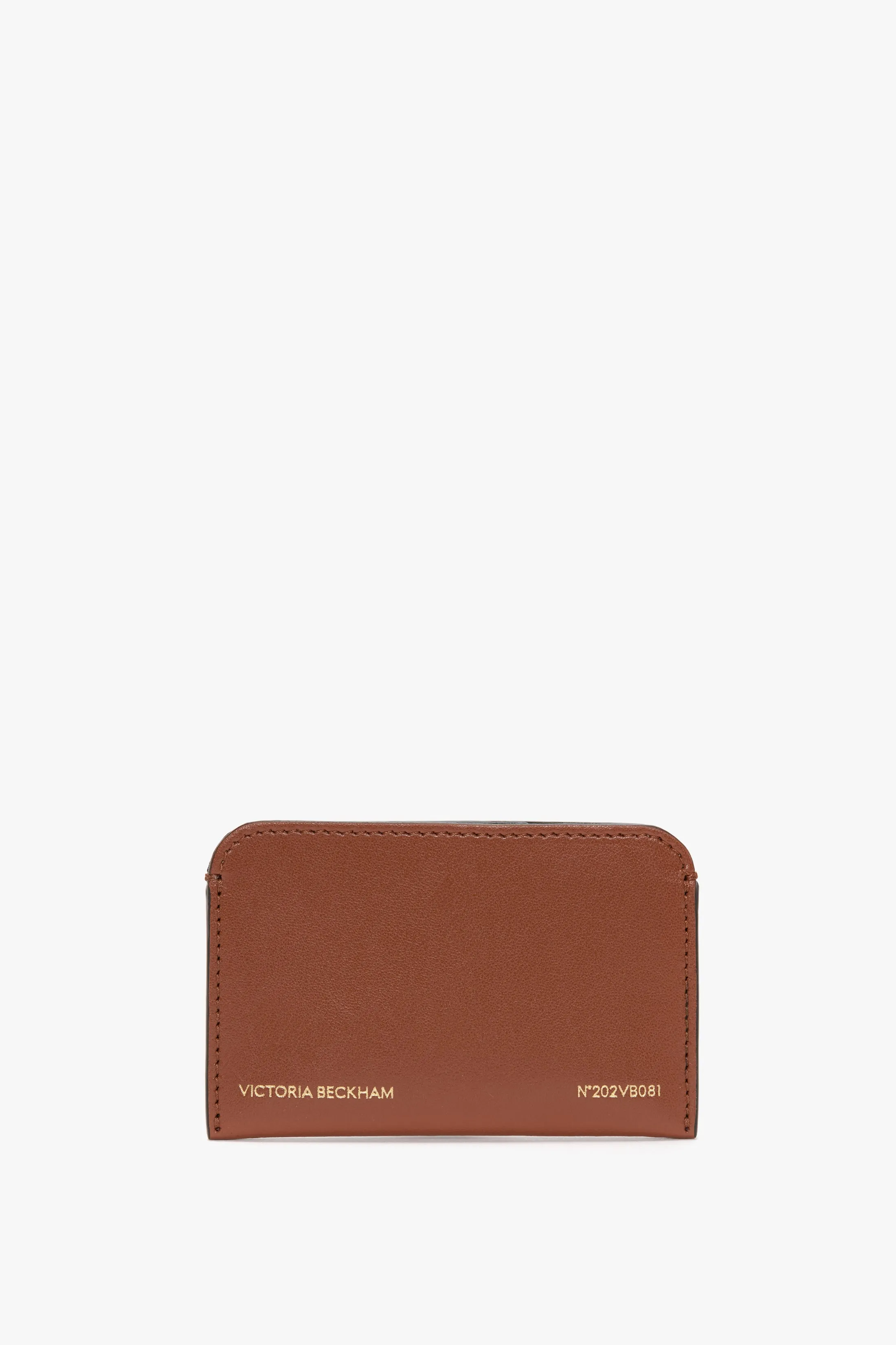 Envelope Card Holder In Tan Leather sold by Victoria Beckham