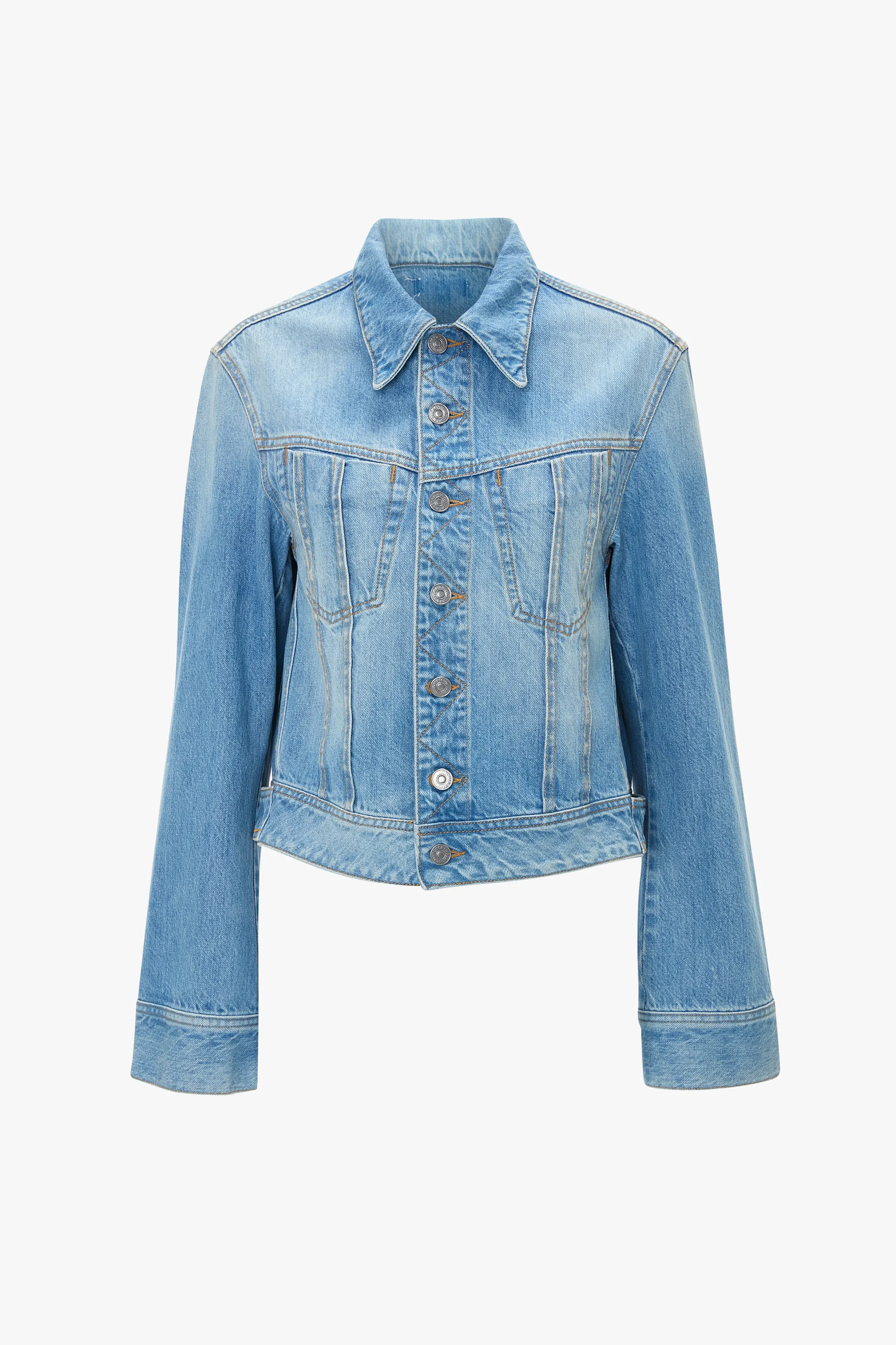 Denim Jacket In Light Blue Wash sold by Victoria Beckham product image thumbnail 4