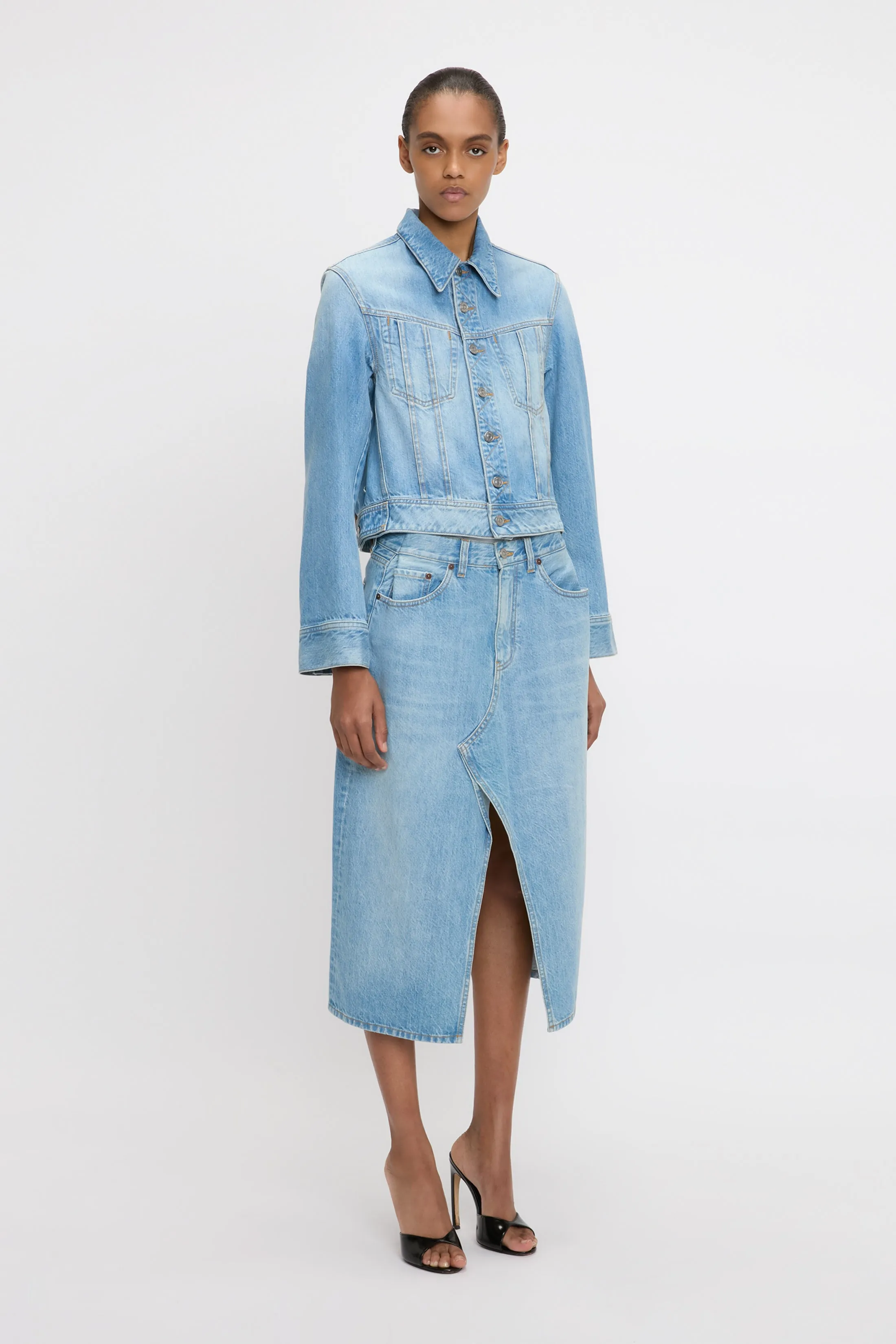 Denim Jacket In Light Blue Wash sold by Victoria Beckham product image thumbnail 2