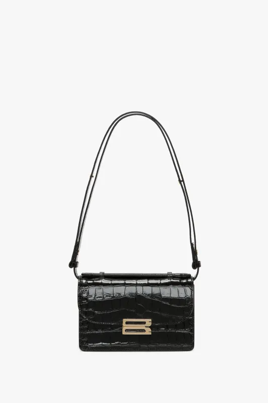 Mini Dorian Bag In Black Croc Embossed Leather sold by Victoria Beckham