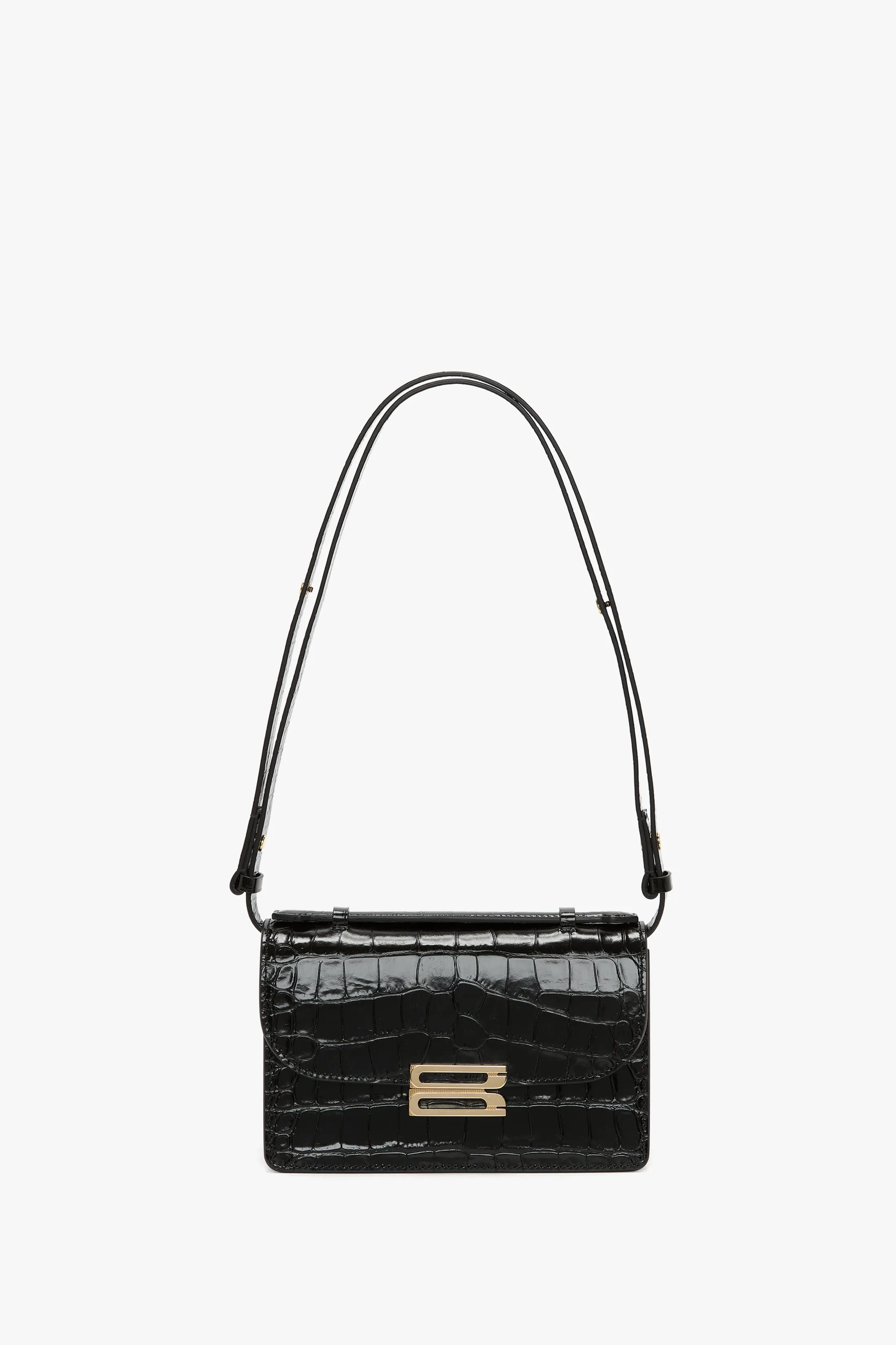 Mini Dorian Bag In Embossed Black Leather sold by Victoria Beckham