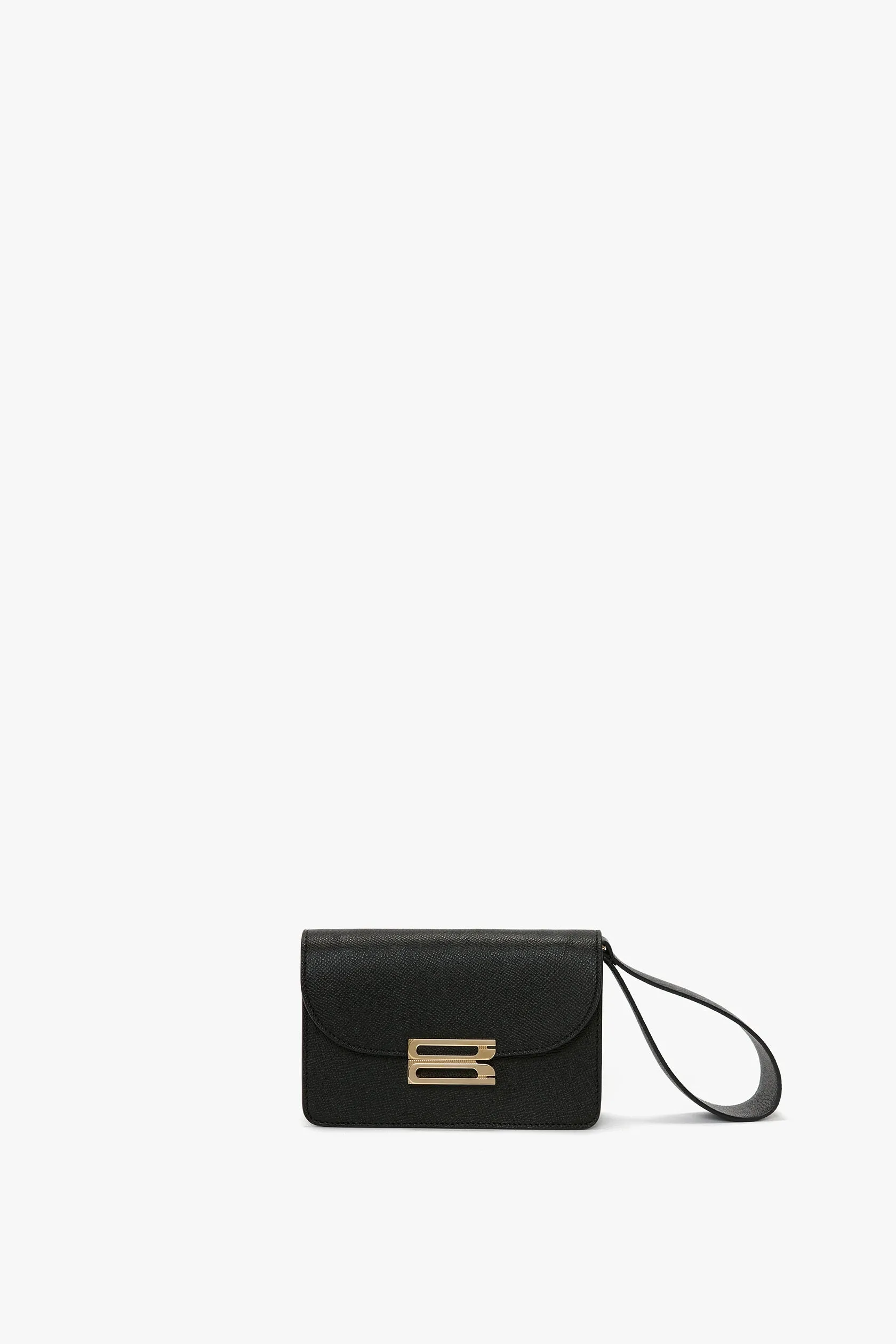 Nano Dorian Wristlet In Black Leather sold by Victoria Beckham