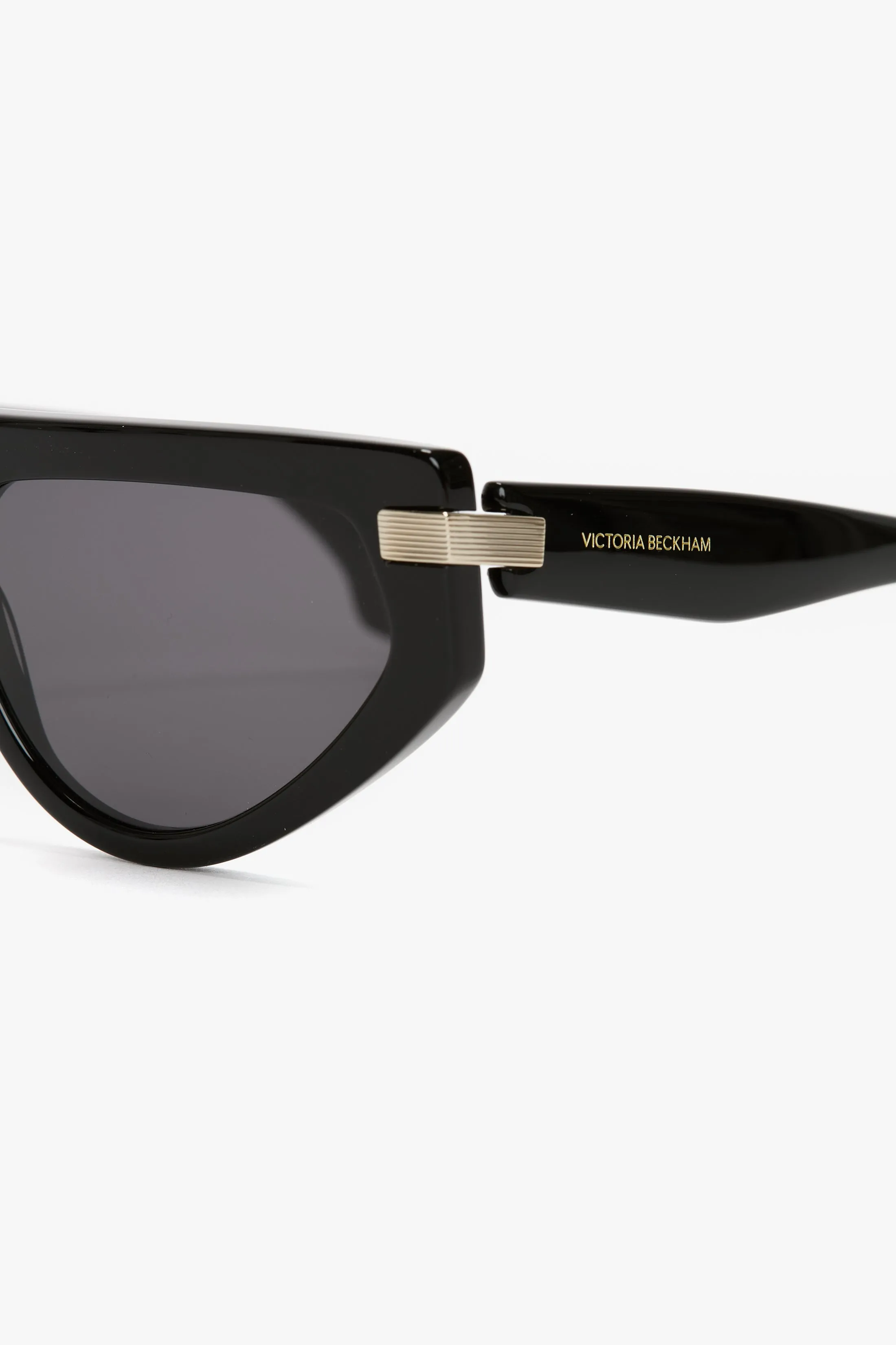 Visor Hinge-Detail Sunglasses In Black sold by Victoria Beckham product image thumbnail 4