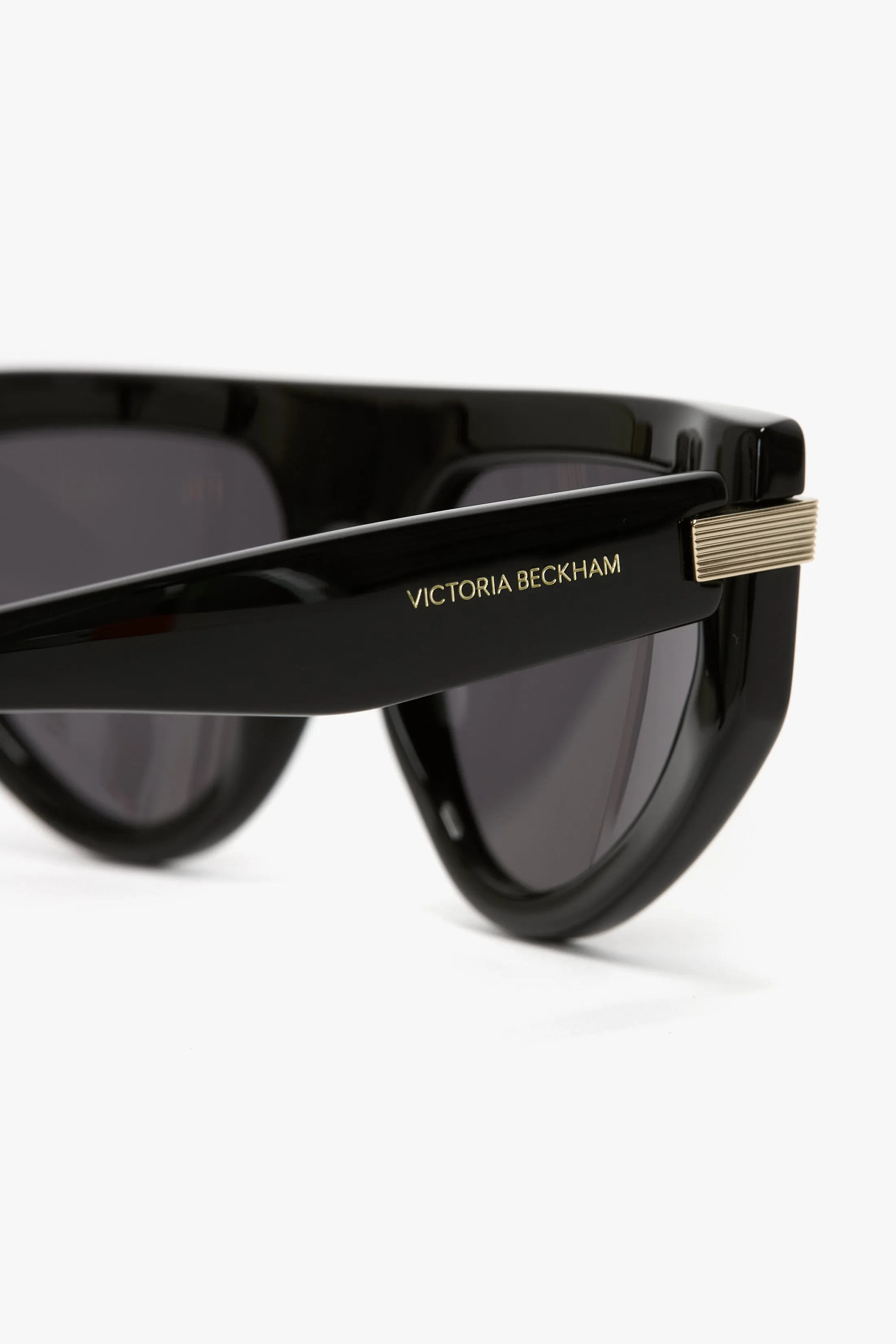 Visor Hinge-Detail Sunglasses In Black sold by Victoria Beckham product image thumbnail 5