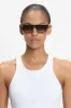 Flat Top Visor Sunglasses In Tortoise sold by Victoria Beckham