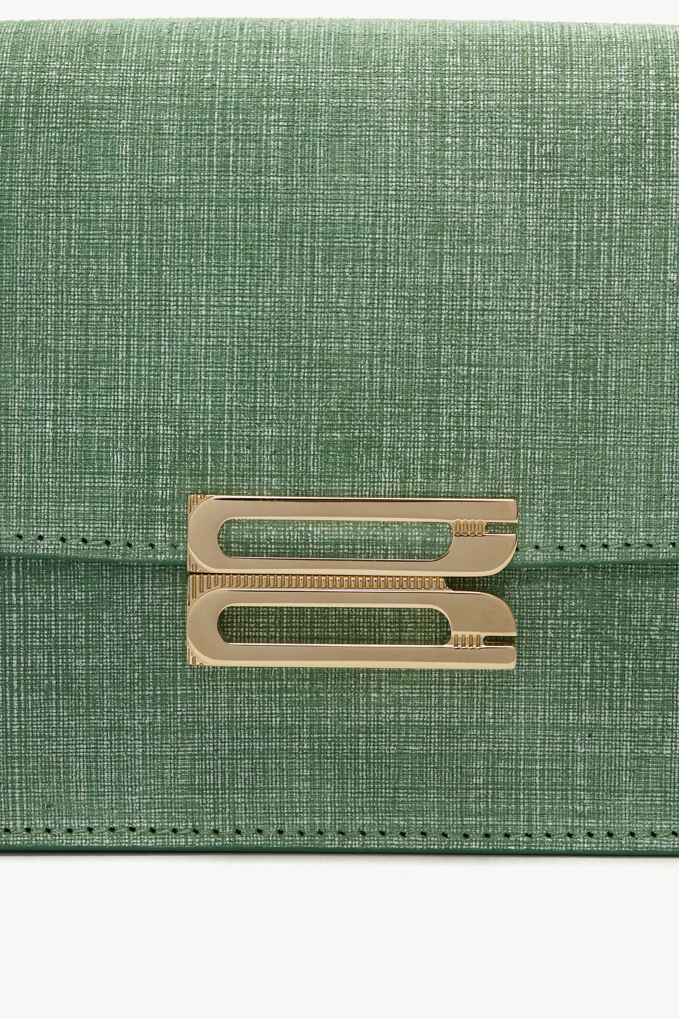 Mini Dorian Bag In Light Green Chambray Effect Suede sold by Victoria Beckham product image thumbnail 5
