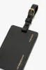Luggage Tag In Black Smooth Leather sold by Victoria Beckham
